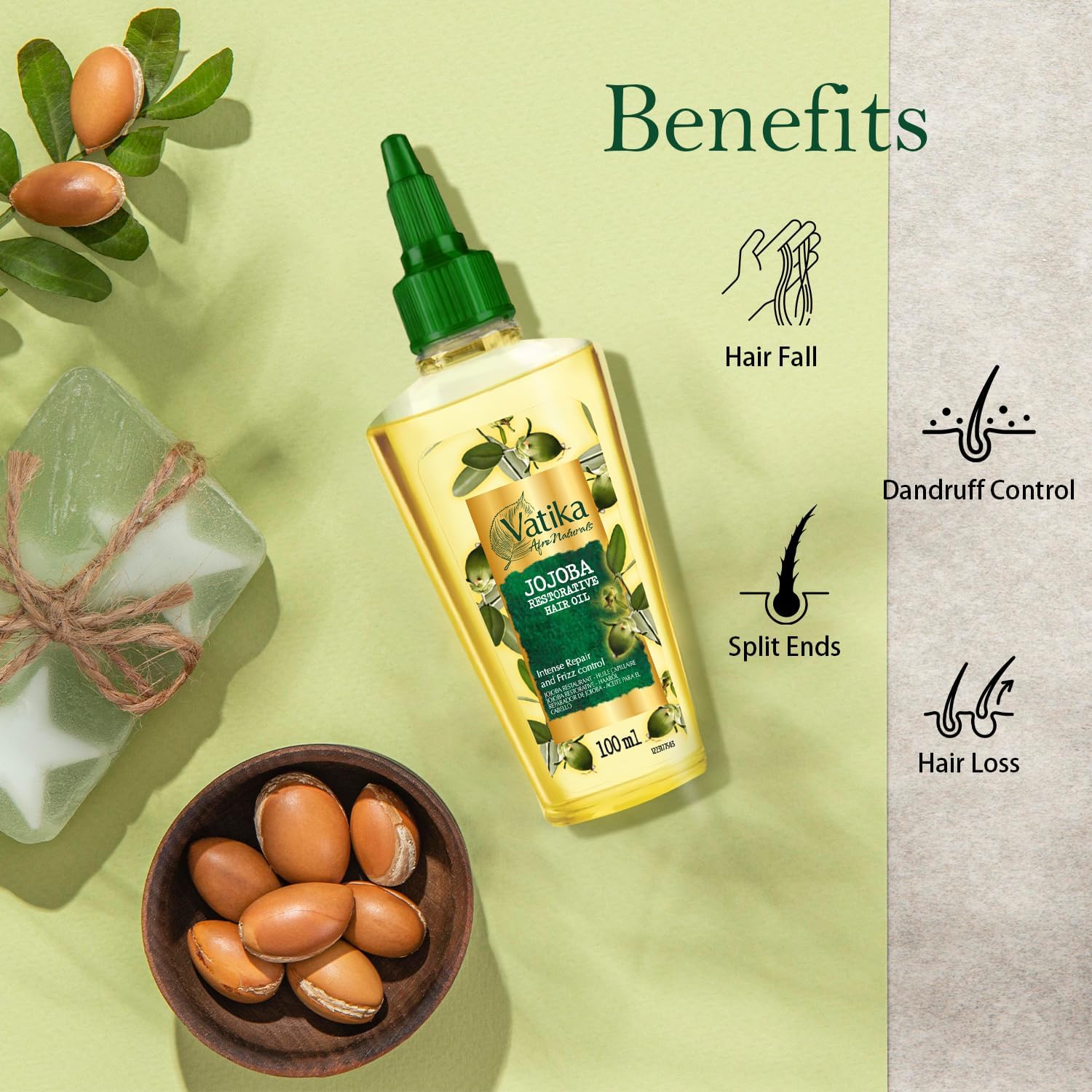 Dabur Vatika Afro Naturals Jojoba Restorative Hair Oil 100ml