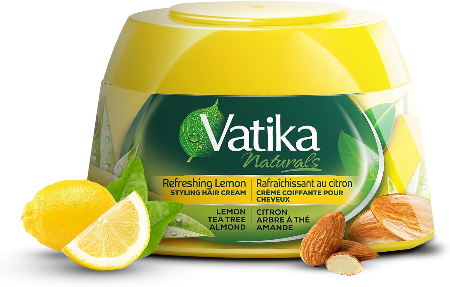 Dabur Vatika Naturals Lemon Tea Tree And Almond Styling Hair Cream 210ml