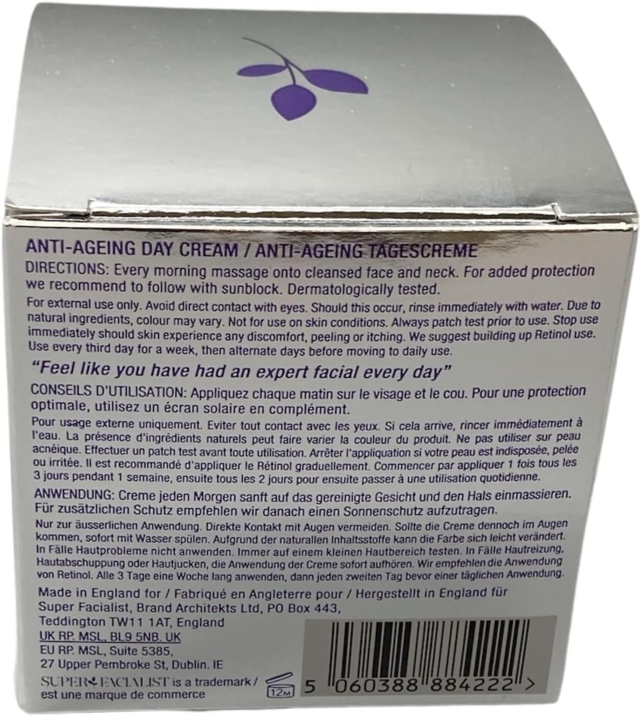 Super Facialist Retinol Anti Ageing Renewing Day Cream 50ml