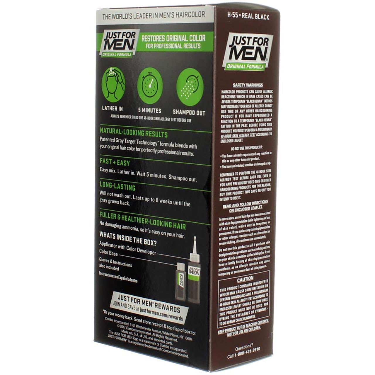 Just For Men Original Formula Natural Look - Real Black