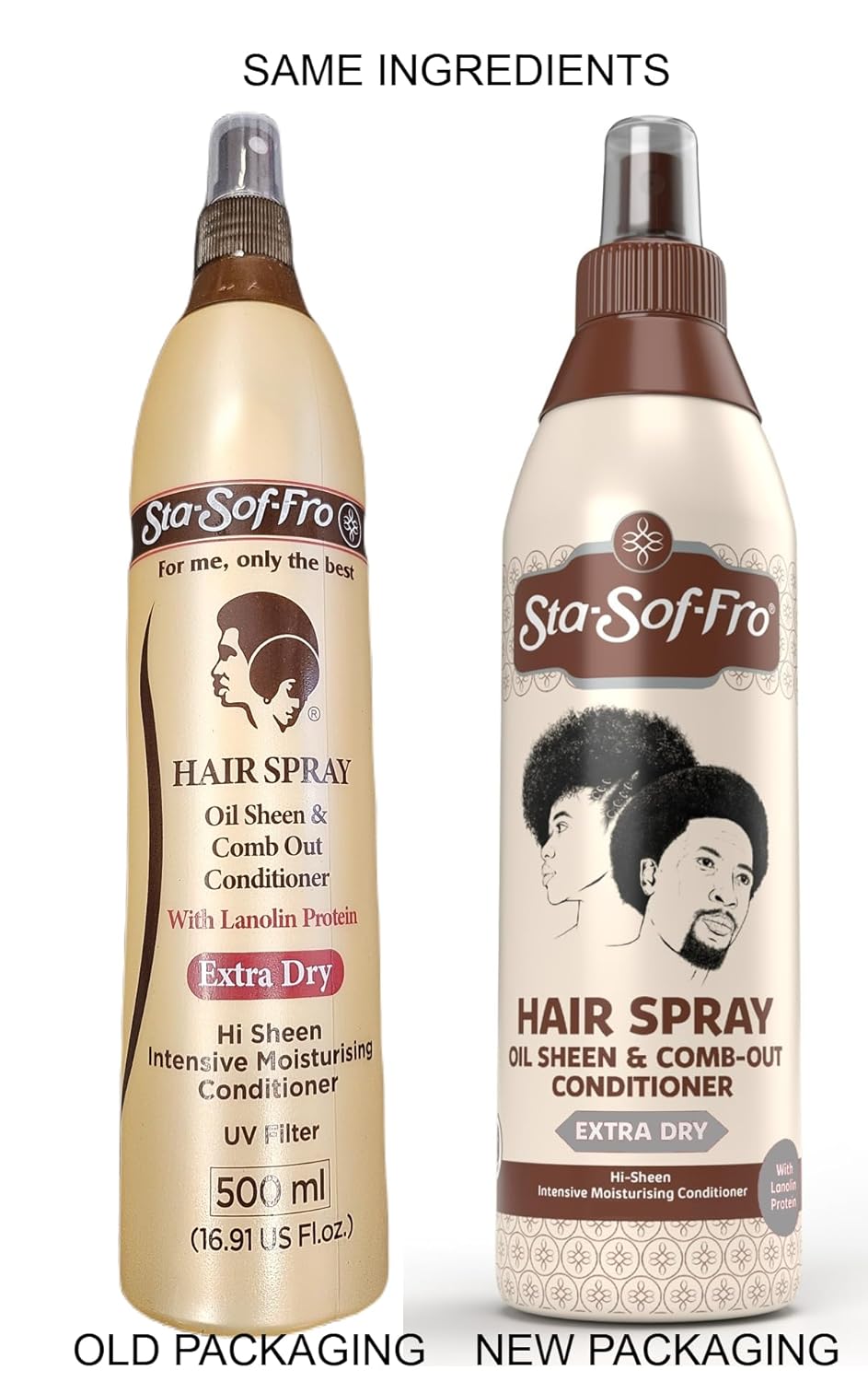 Sta Sof Fro Oil Sheen N Comb Out Conditioner Extra Dry 250ml / 500ml