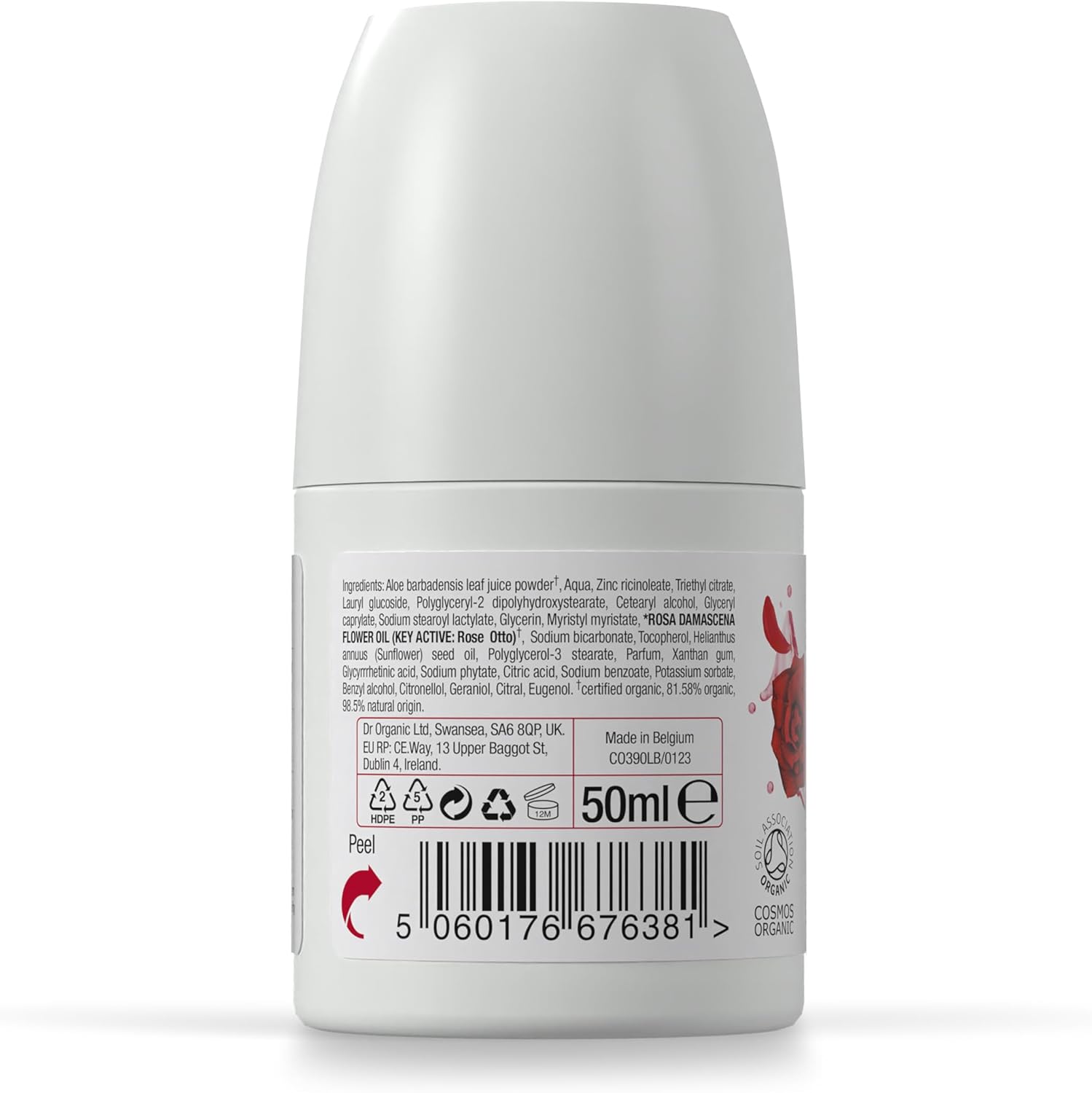 Dr Organic Bioactive Skincare Organic Rose Otto Deodorant Roll On