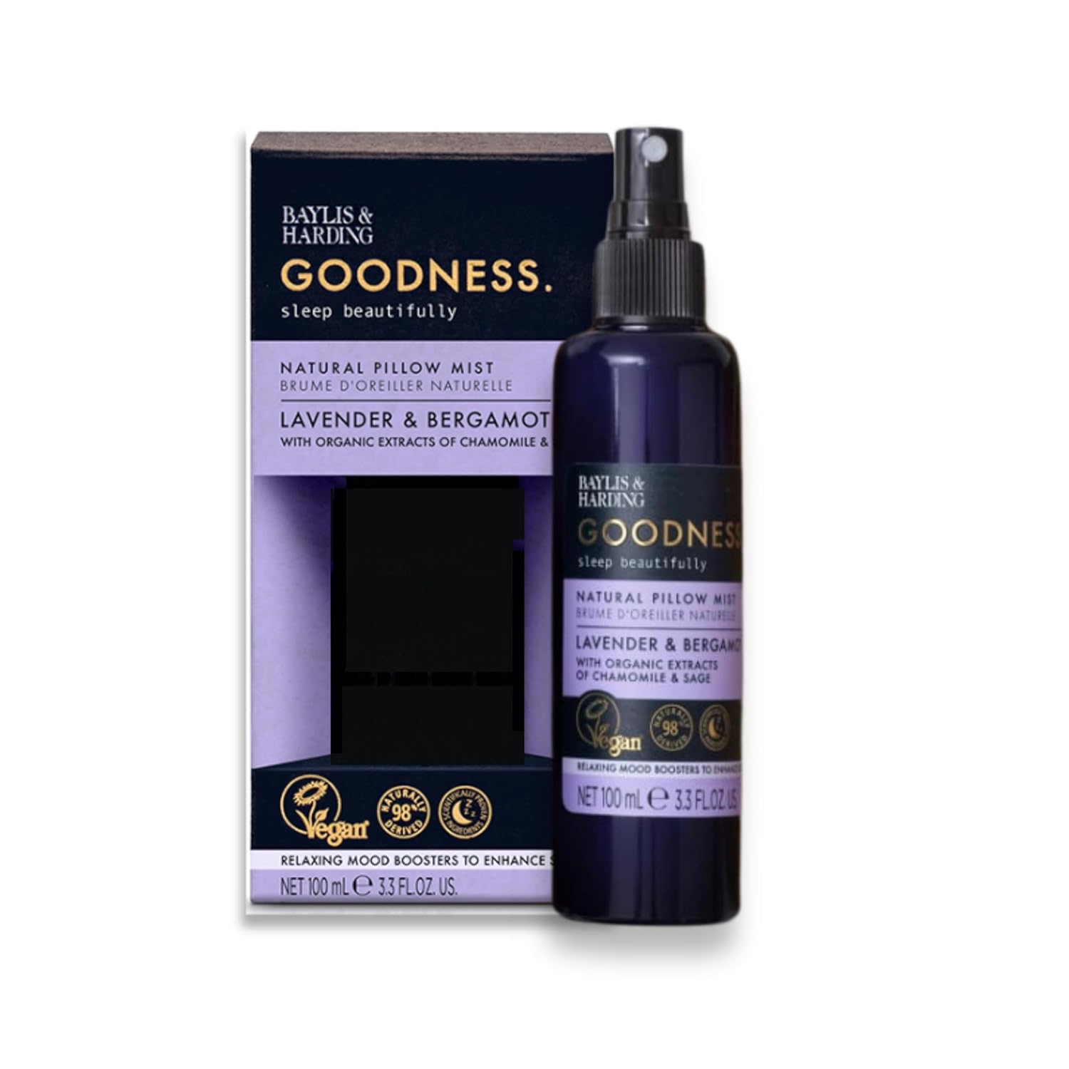 Baylis And Harding Goodness Lavender And Bergamot Natural Pillow Mist 100ml