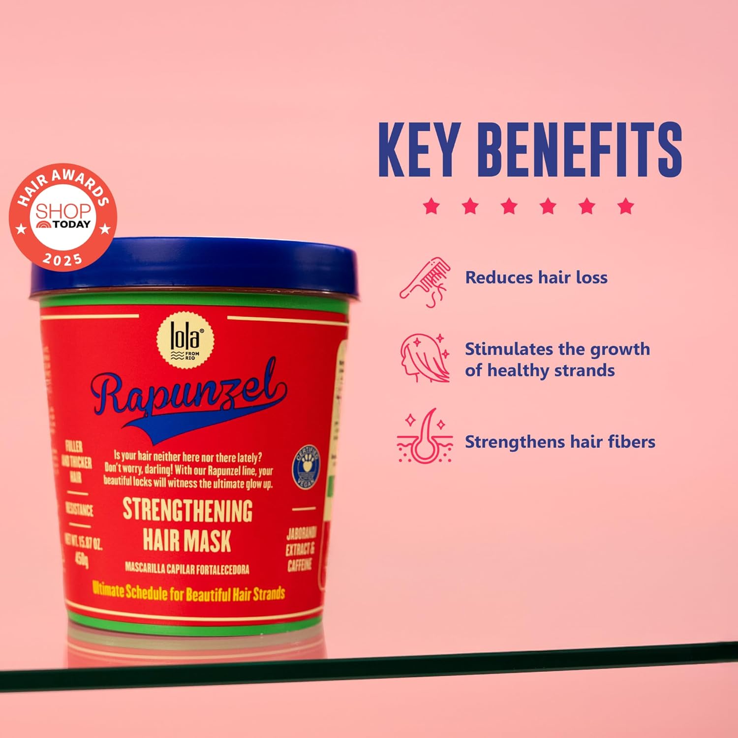 Lola Cosmetics Rapunzel Strengthening Hair Mask 450g