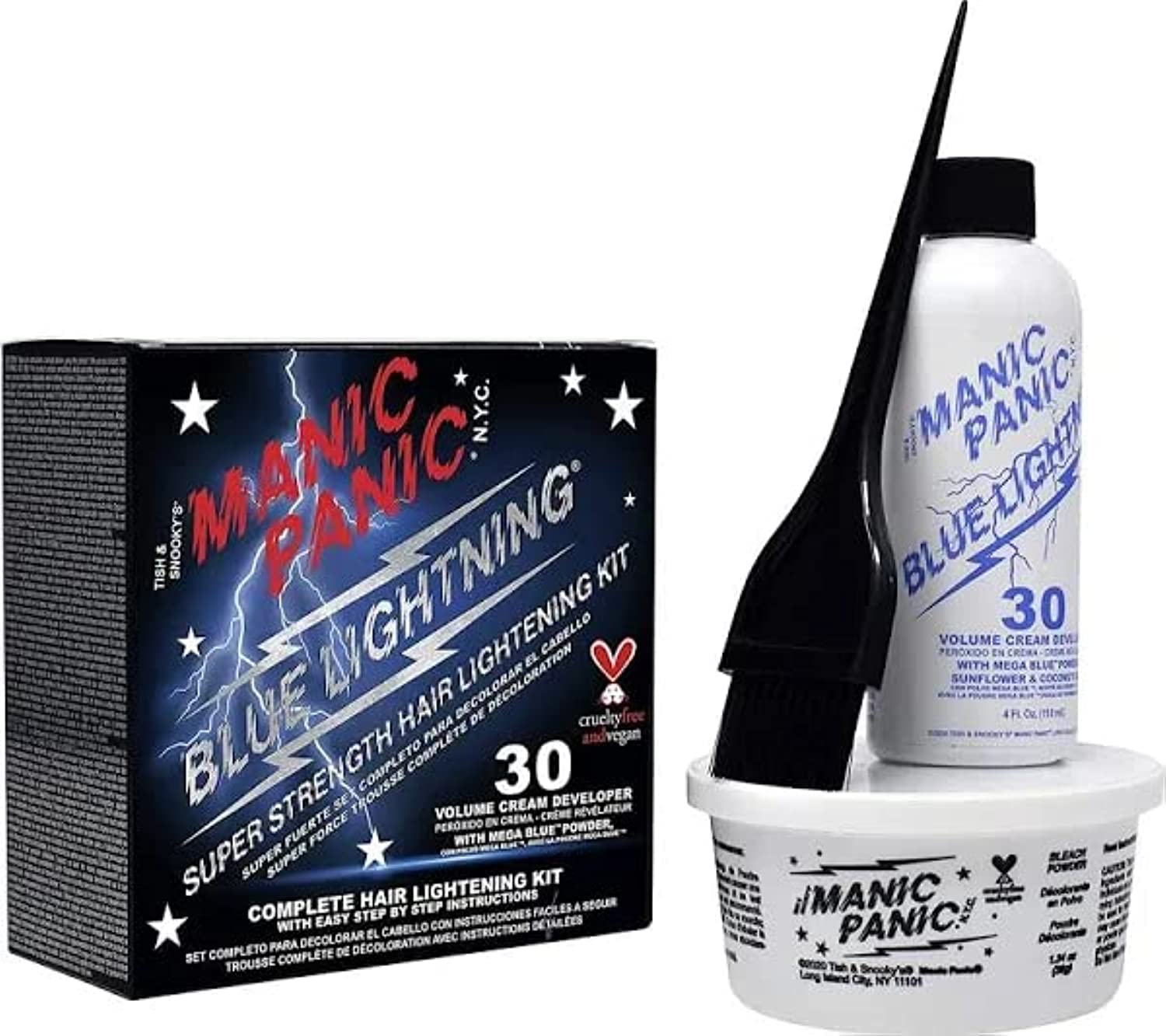 Manic Panic Blue Lightning Super Strength Bleach Kit