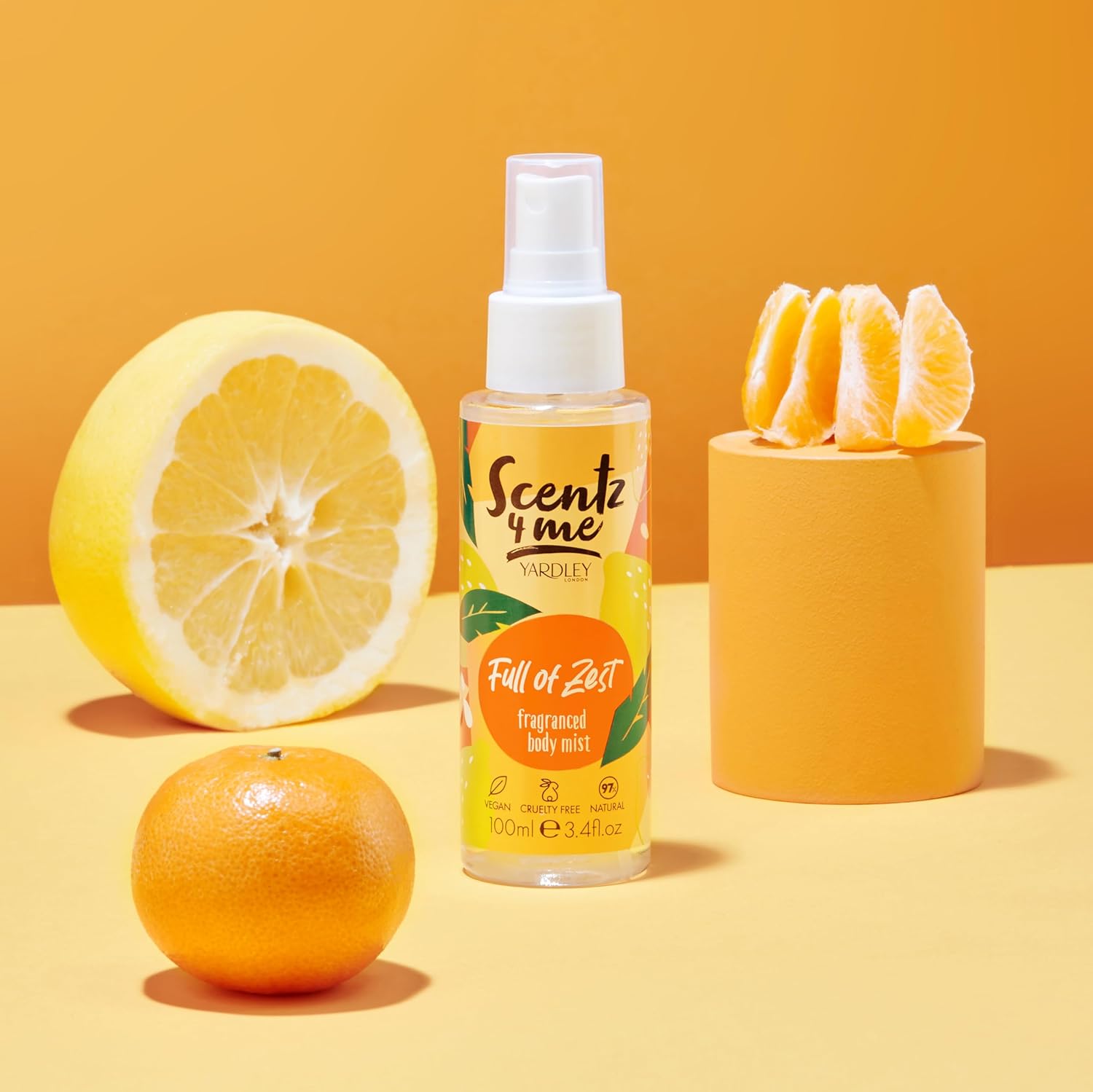 Yardley Scent 4 Me Full Of Zest Fragranced Body Mist 100ml