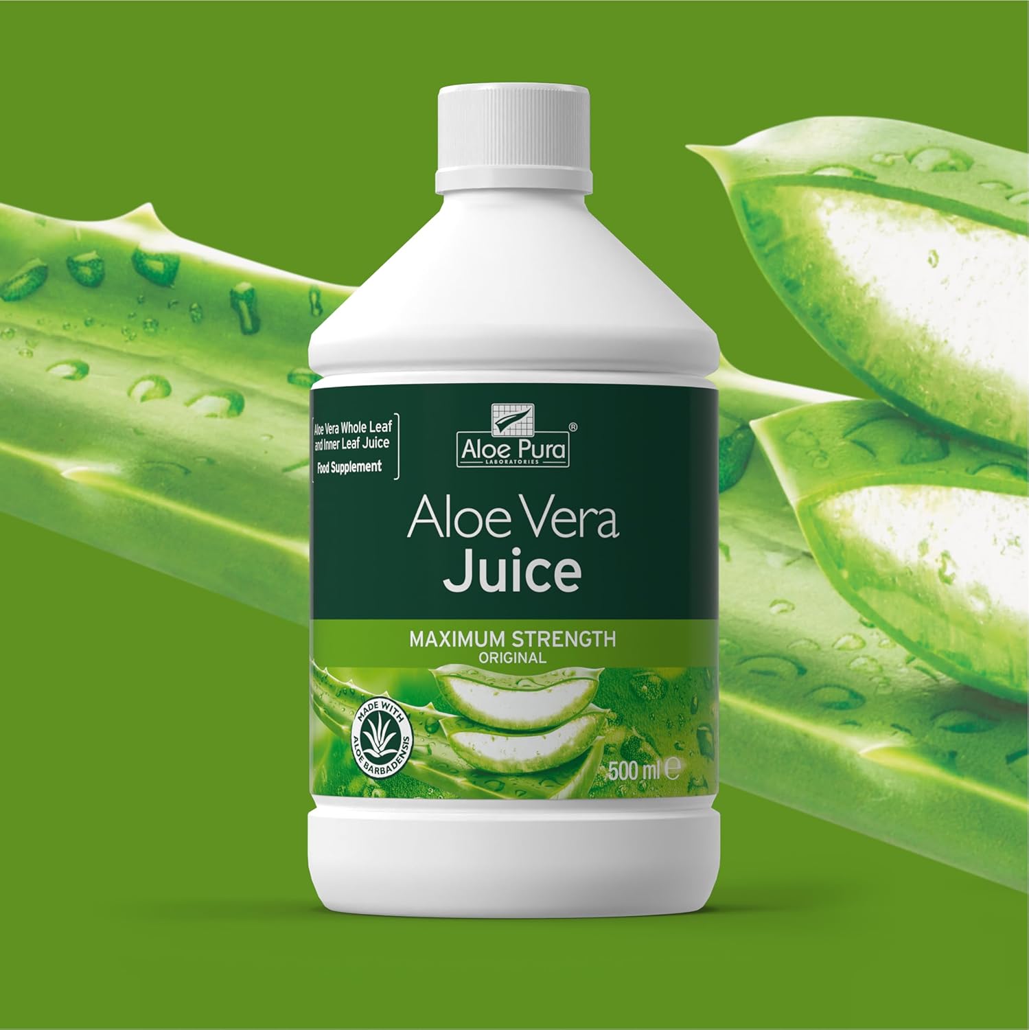 Optima Aloe Pura Aloe Vera Juice Max Strength 500ml