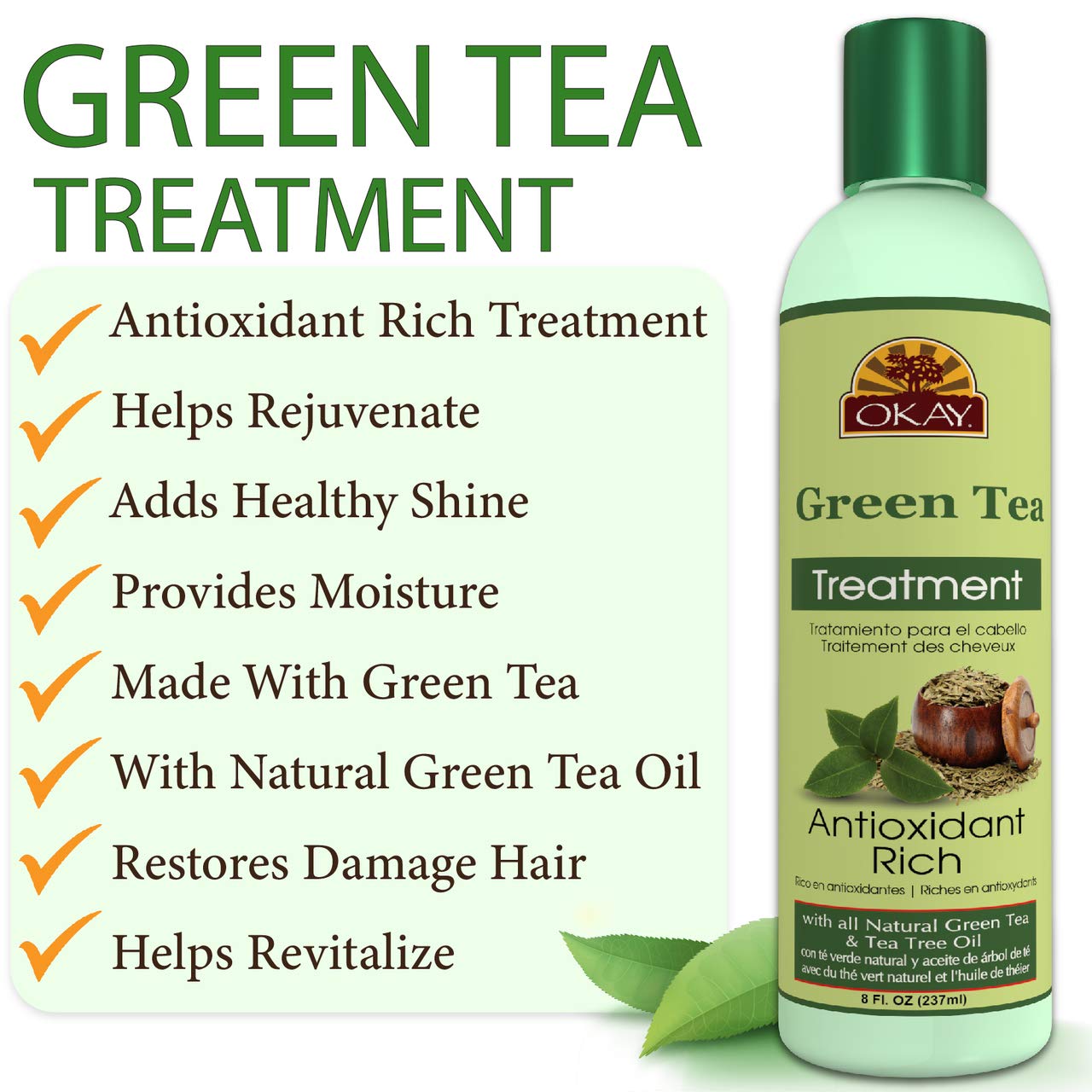 OKAY Nourishing Antioxidant Rich Green Tea Treatment 237ml