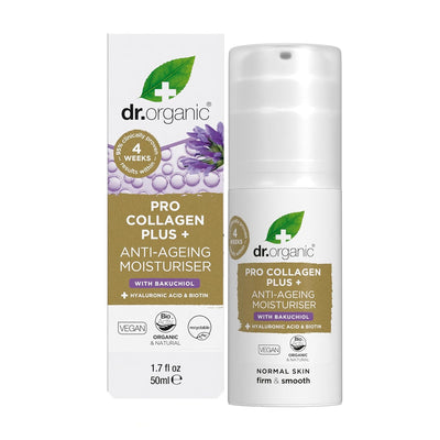 Dr Organic Pro Collagen Plus Anti Ageing Moisturiser With Bakuchiol 50ml