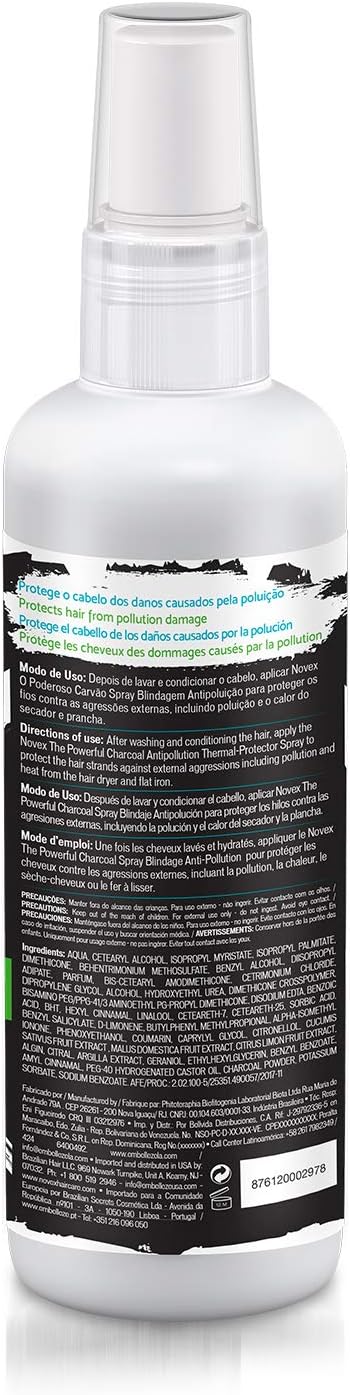 Novex The Powerful Charcoal Thermal Protector Spray 250ml