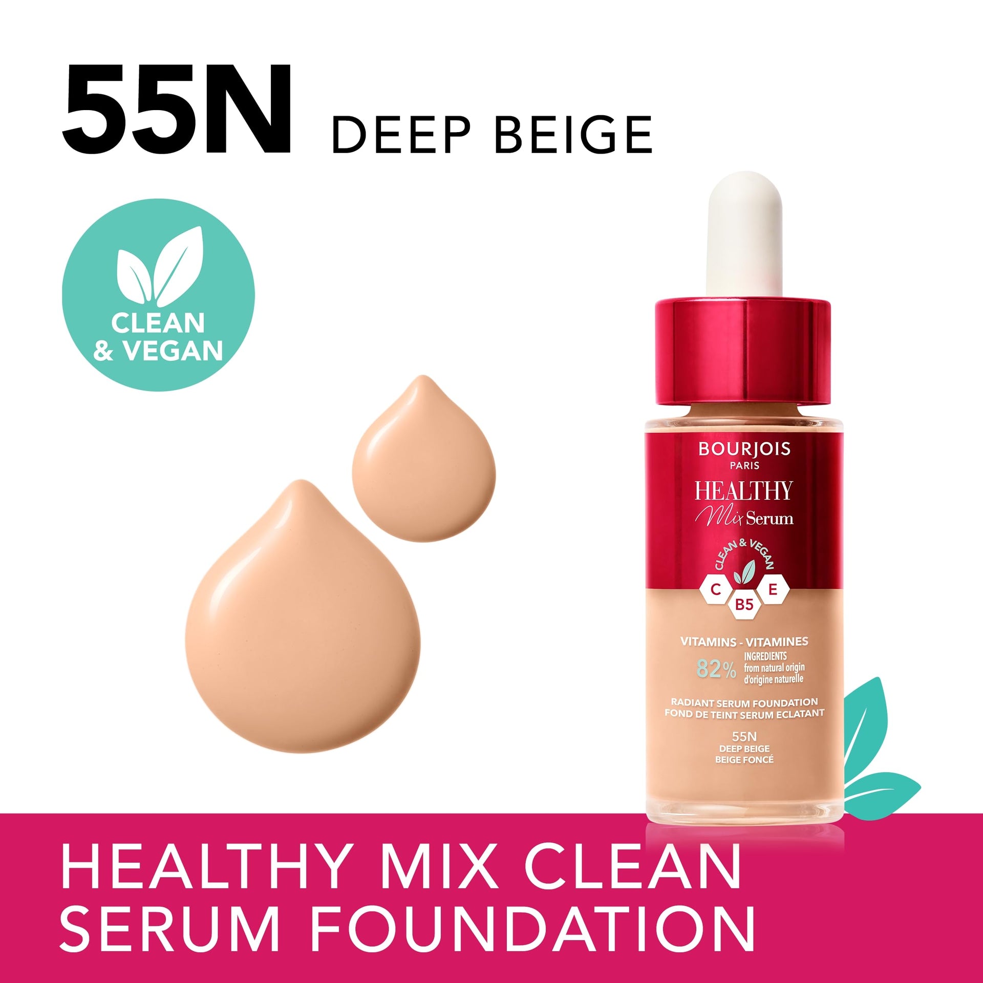 Bourjois Healthy Mix Serum Makeup Foundation 30ml
