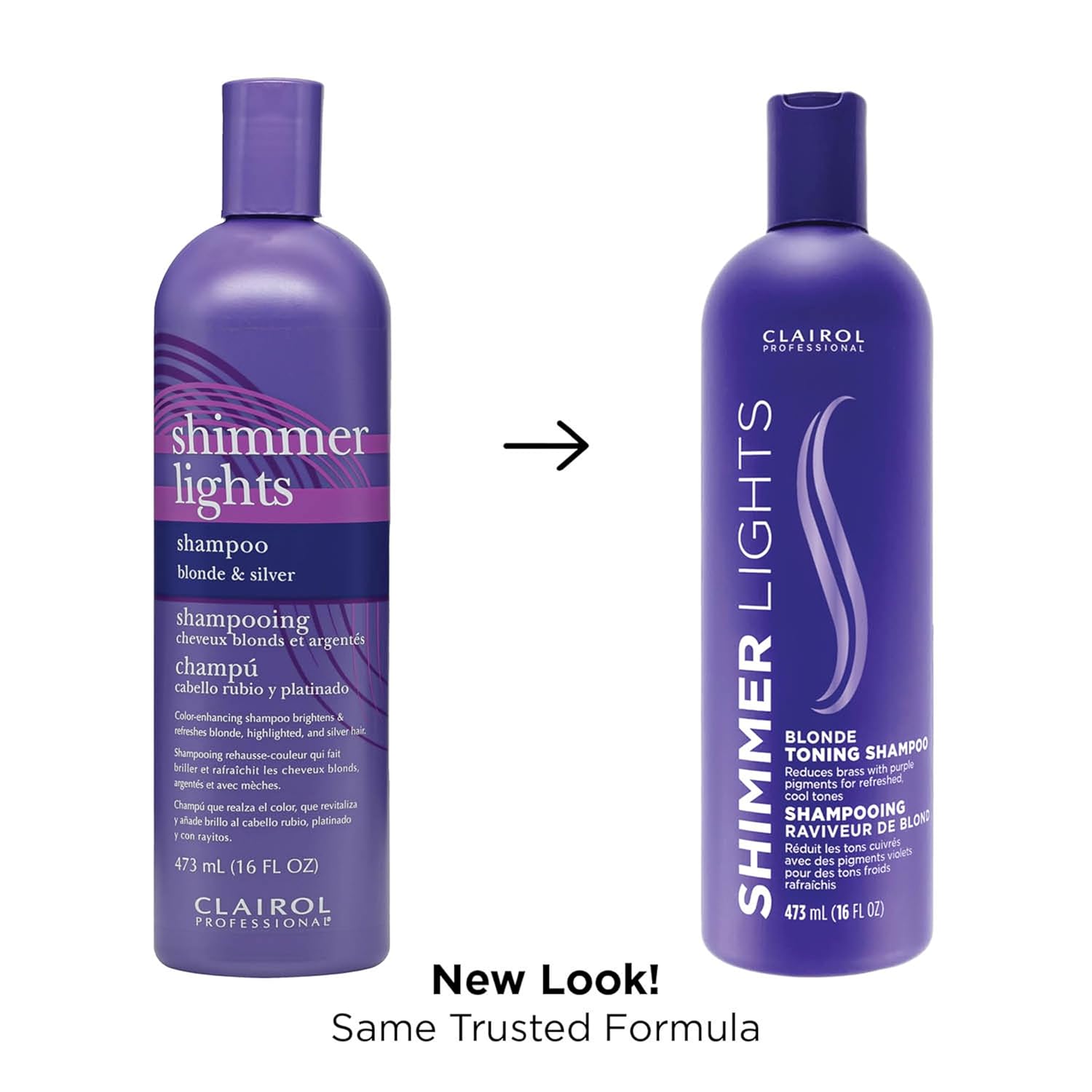 Clairol Shimmer Lights Blonde Toning Shampoo 237ml / 473ml