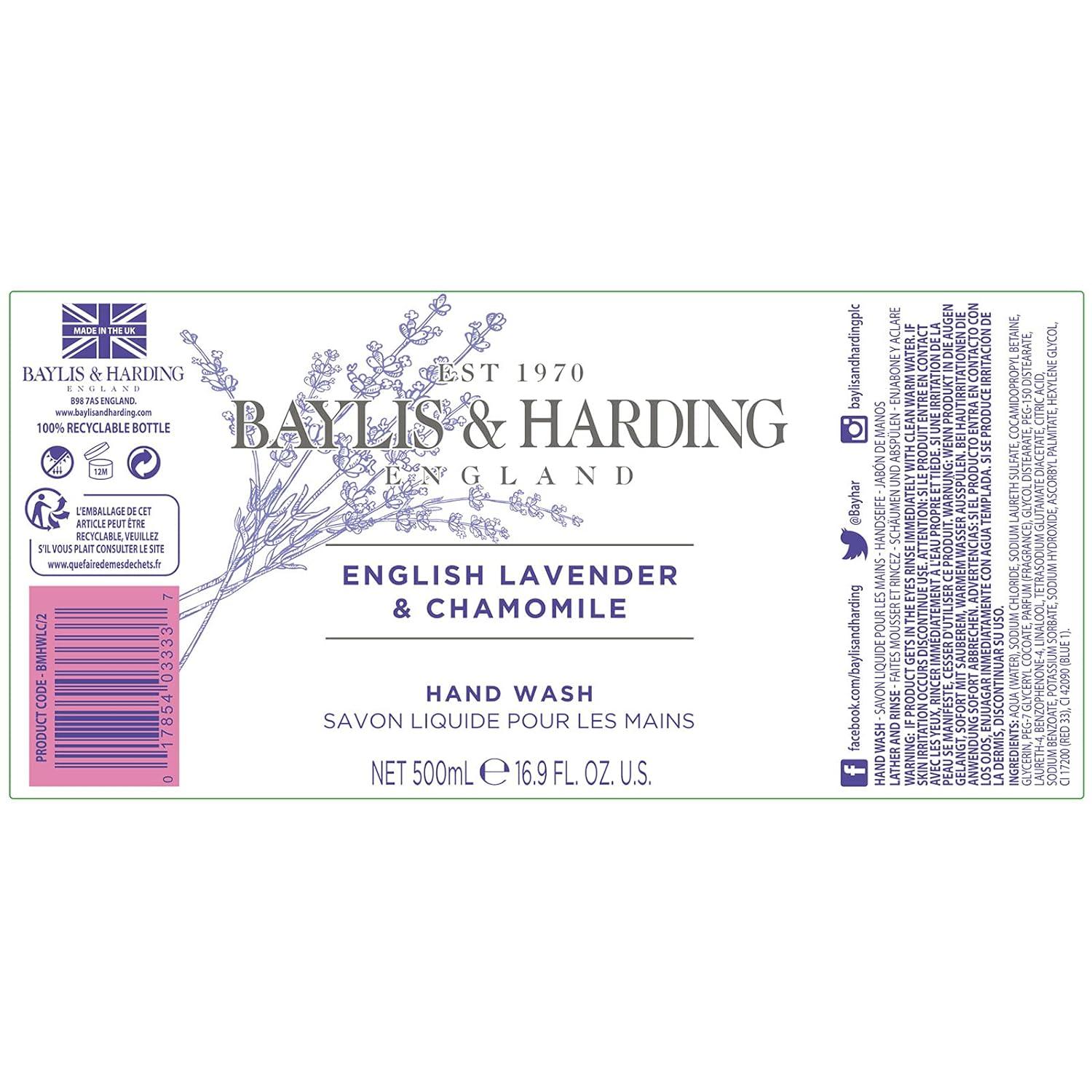 Baylis And Harding Baylis English Lavender And Chamomile Hand Wash 500ml