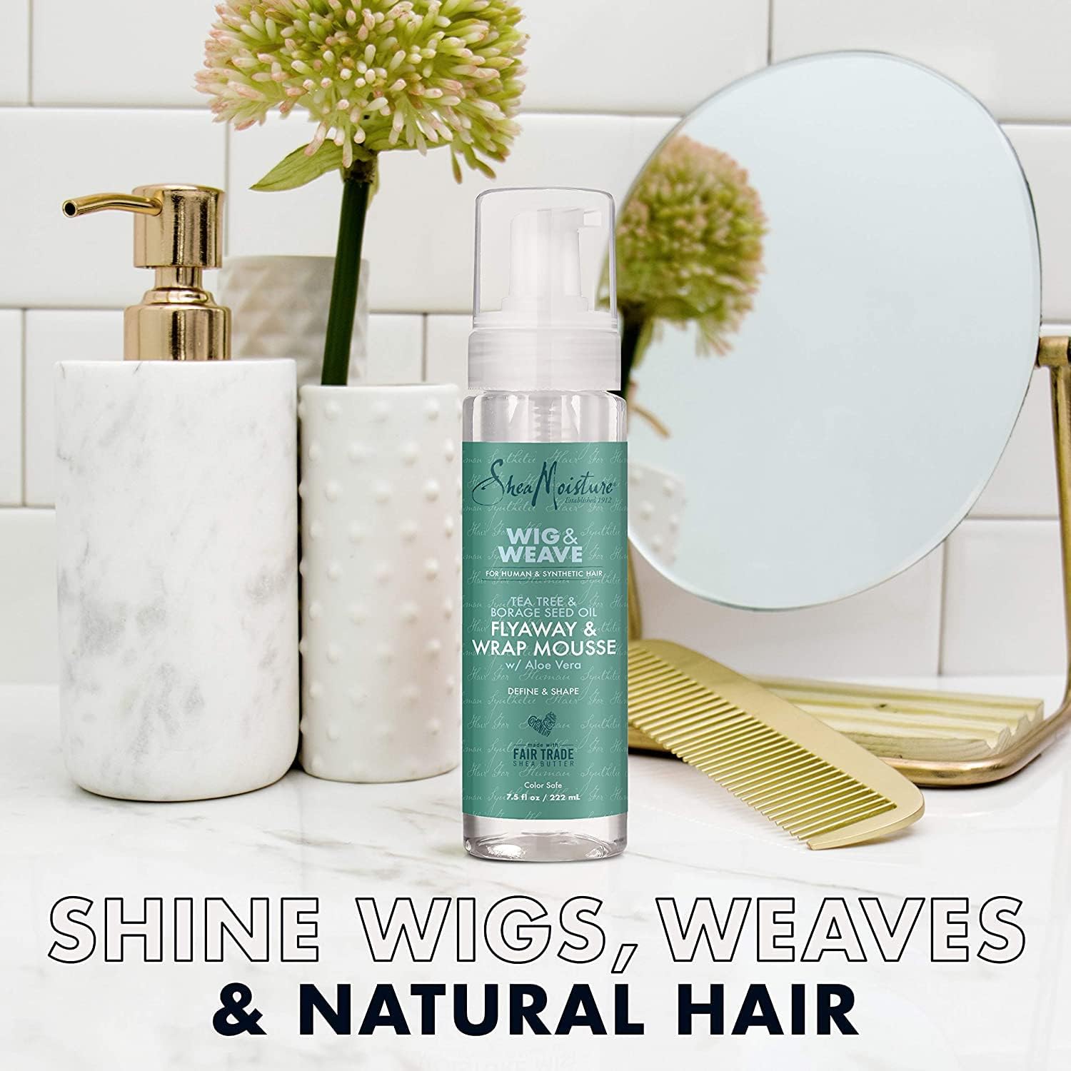 Shea Moisture Wig And Weave Flyaway And Wrap Mousse 222ml