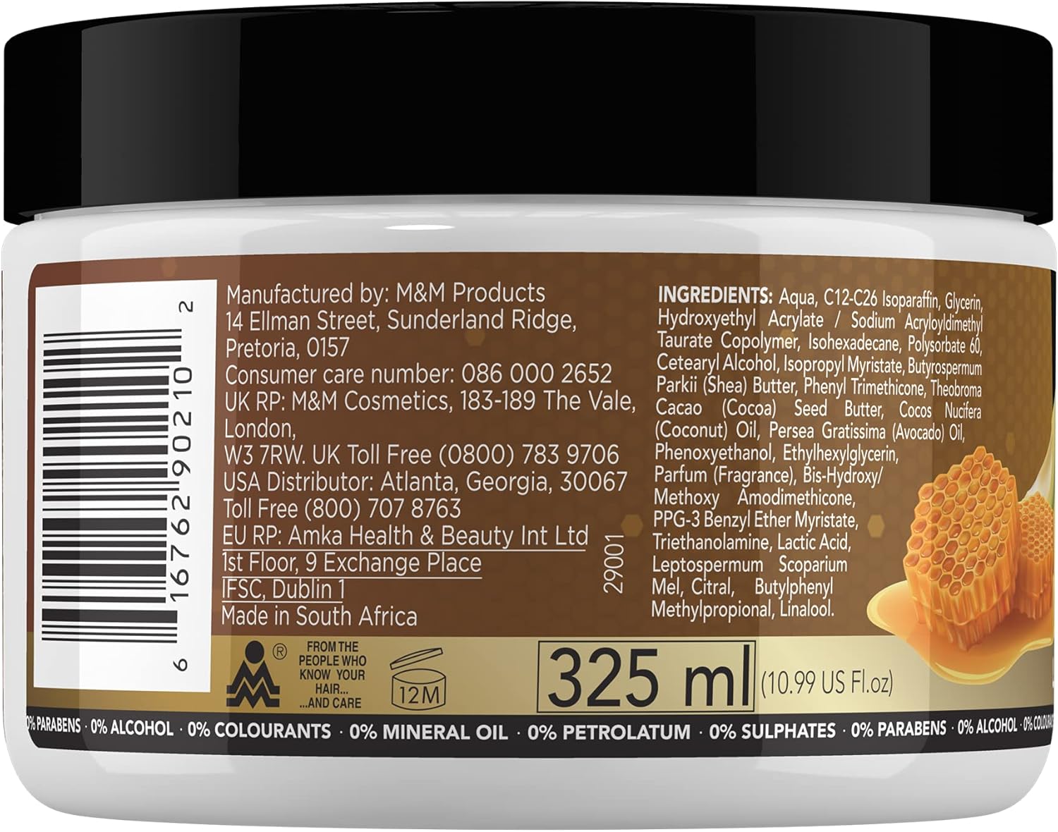 Sof N Free Manuka Honey And Avocado Leave In Conditioner 325ml