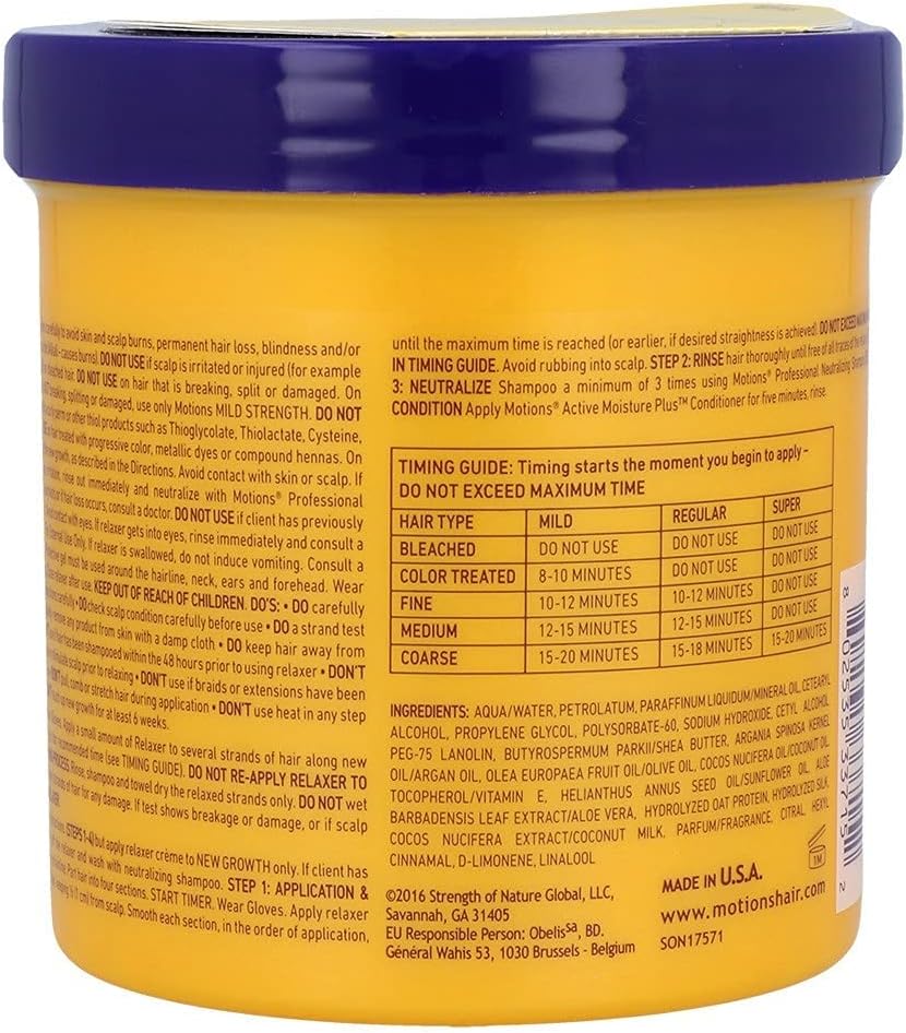 Motions Classic Hair Relaxer Regular, Super, Mild Formula 425g / 1.8kg