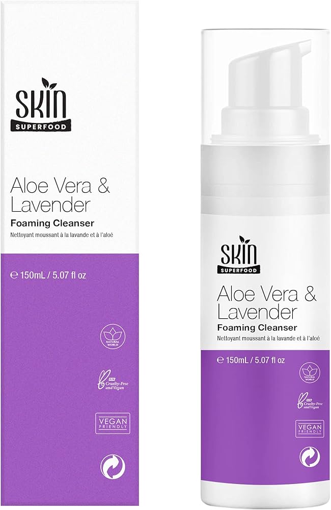 Skin Superfood Aloe Vera And Lavender Foaming Cleanser 150ml