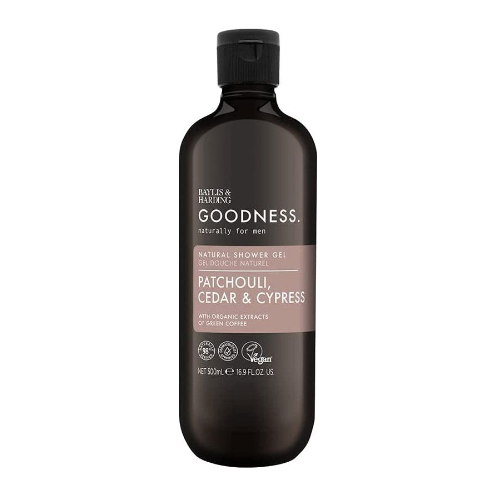 Baylis & Harding Goodness Men Patchouli Cedar & Cypress Natural Shower Gel 500ml