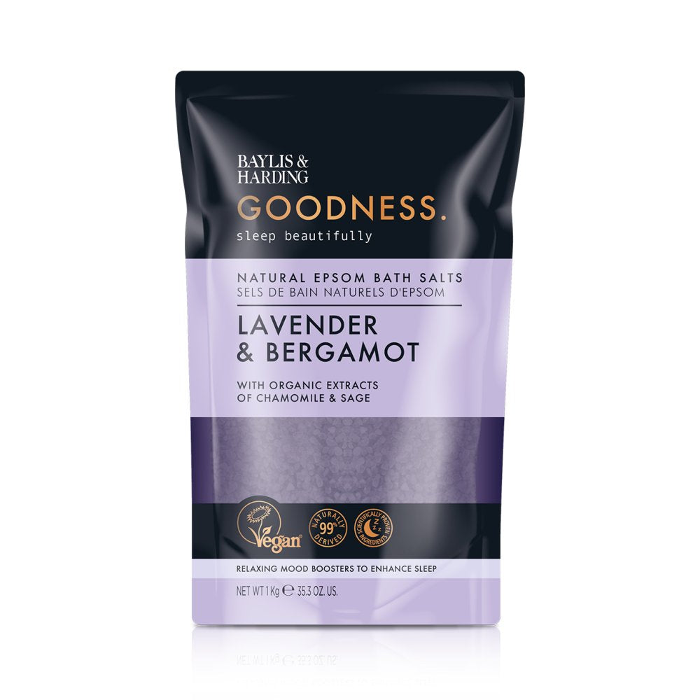 Baylis And Harding Goodness Lavender & Bergamot Natural Epsom Bath Salts 1KG