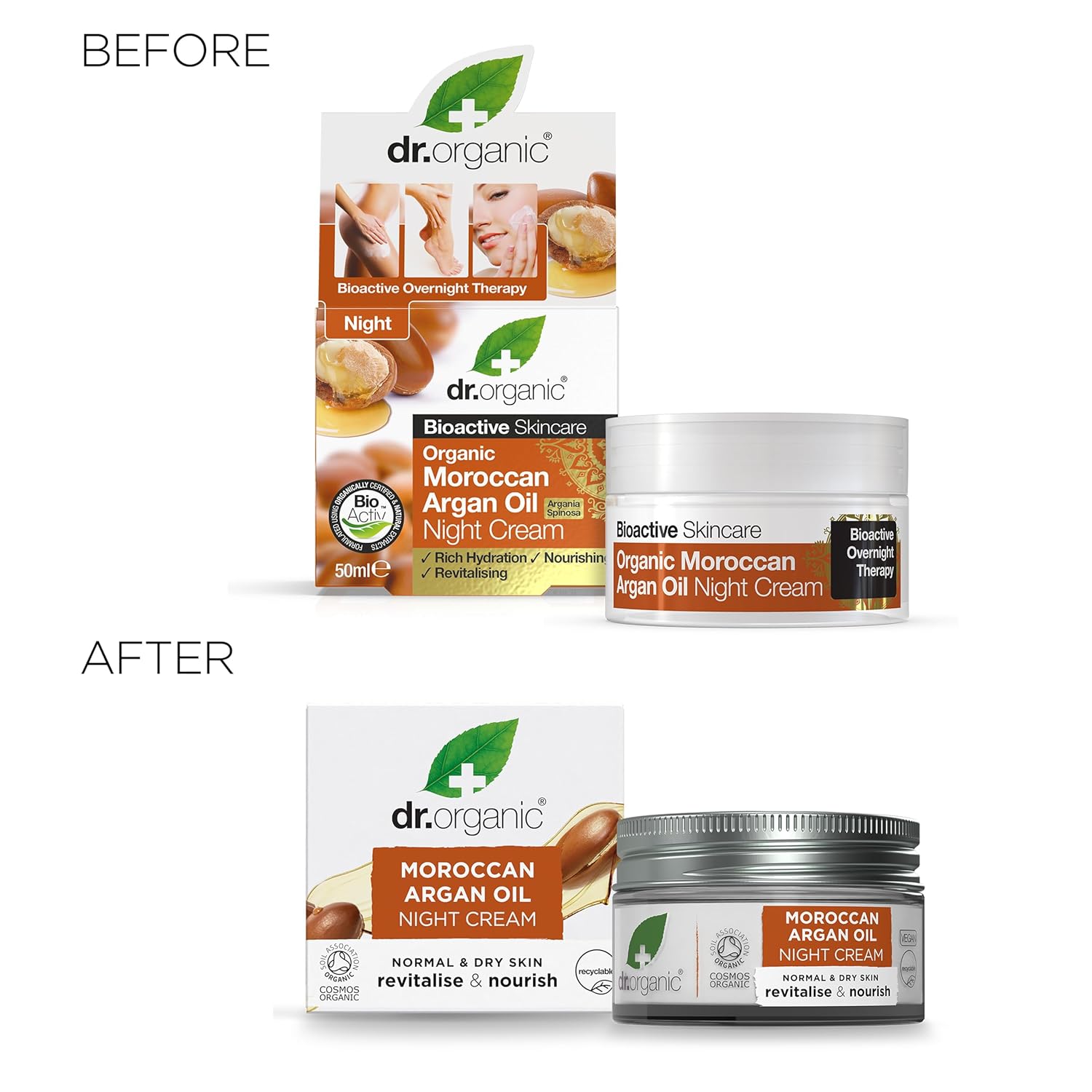 Dr Organic Bioactive Skincare Organic Moroccan Argan Oil Night Cream 50ml