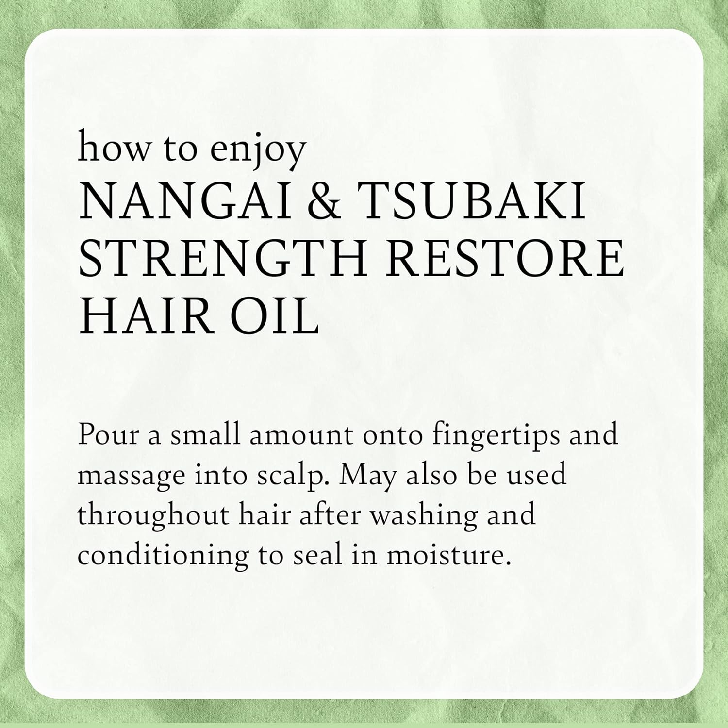 Camille Rose Naturals Nangai And Tsubaki Strength Restore Hair Oil 118.2ml
