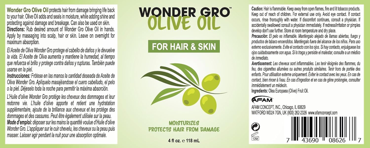 Wonder Gro Olive Oil 118ml