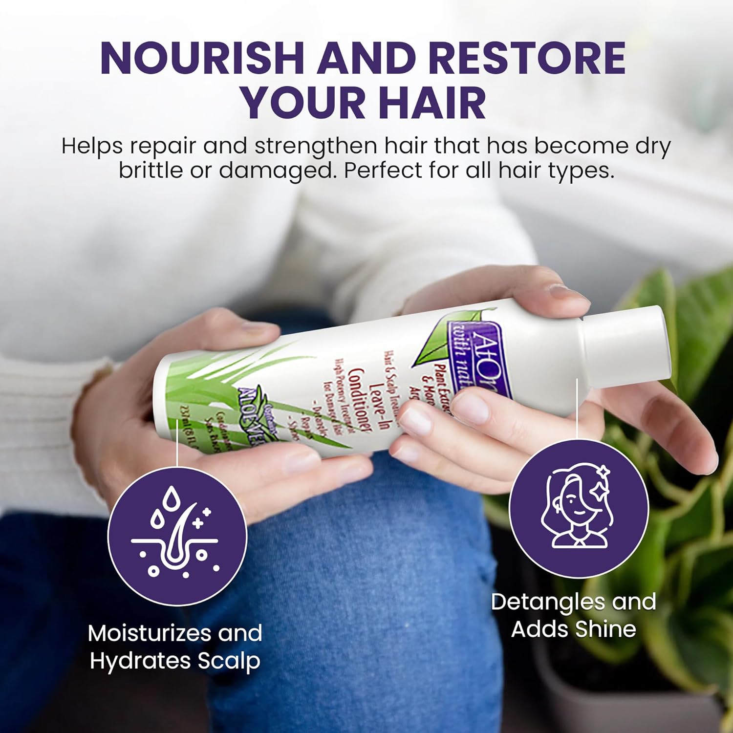 BioCare Atone Hair Scalp Leave In Conditioner 237ml