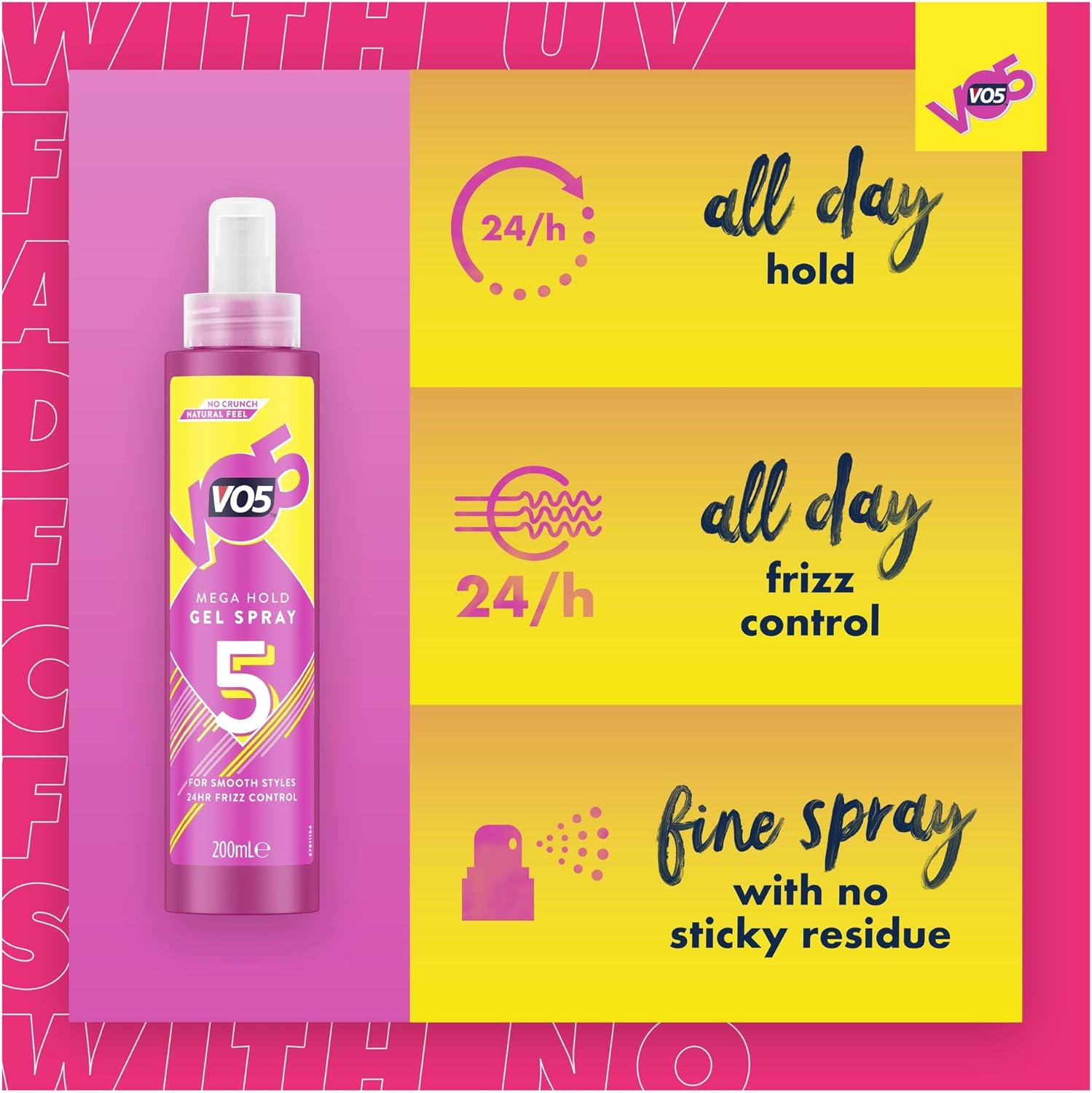 VO5 Megahold Control Gel Spray 200ml