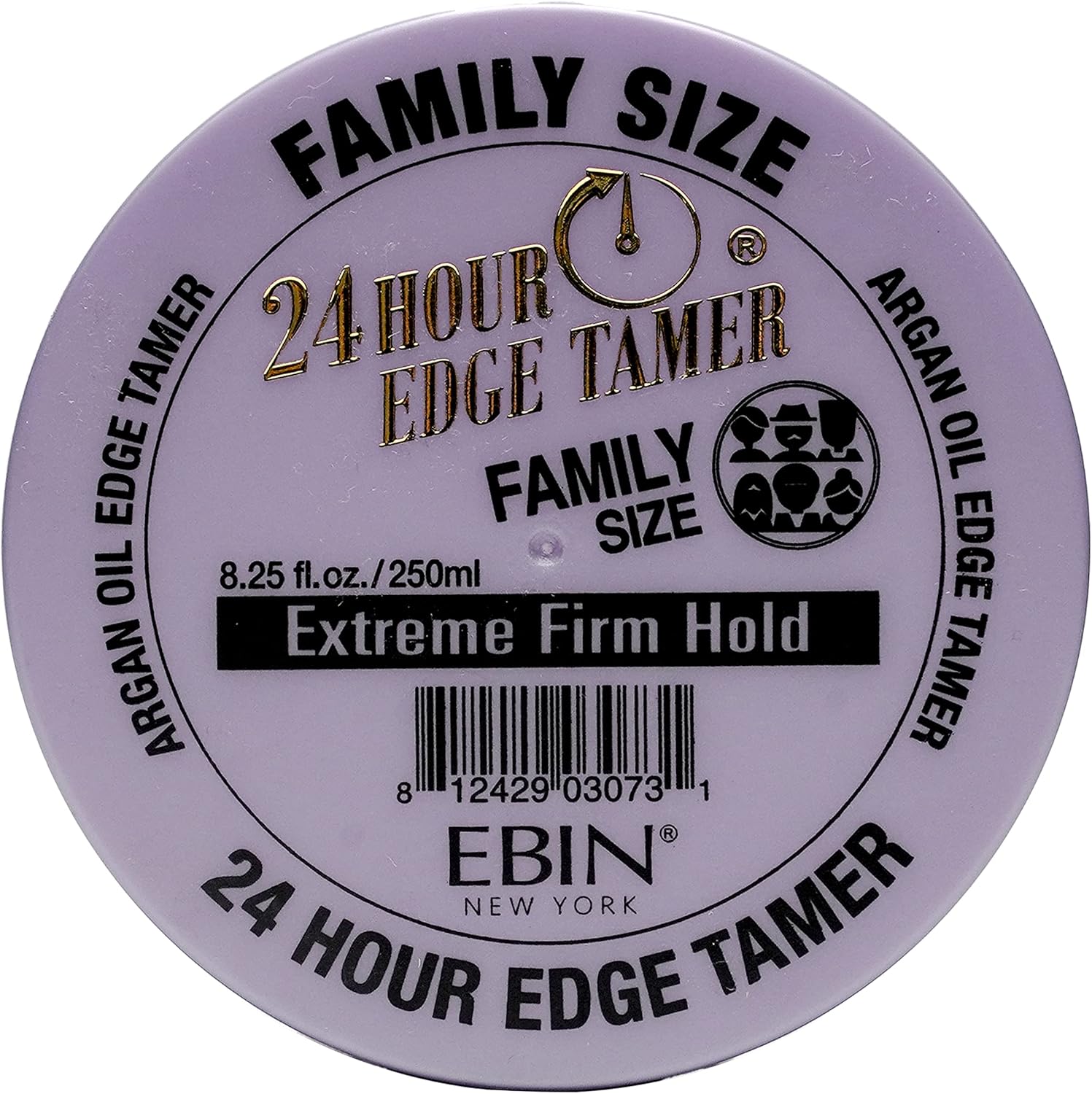 EBIN 24 Hour Argan Oil Extreme Firm Hold Edge Tamer 80ml , 120ml / 250ml