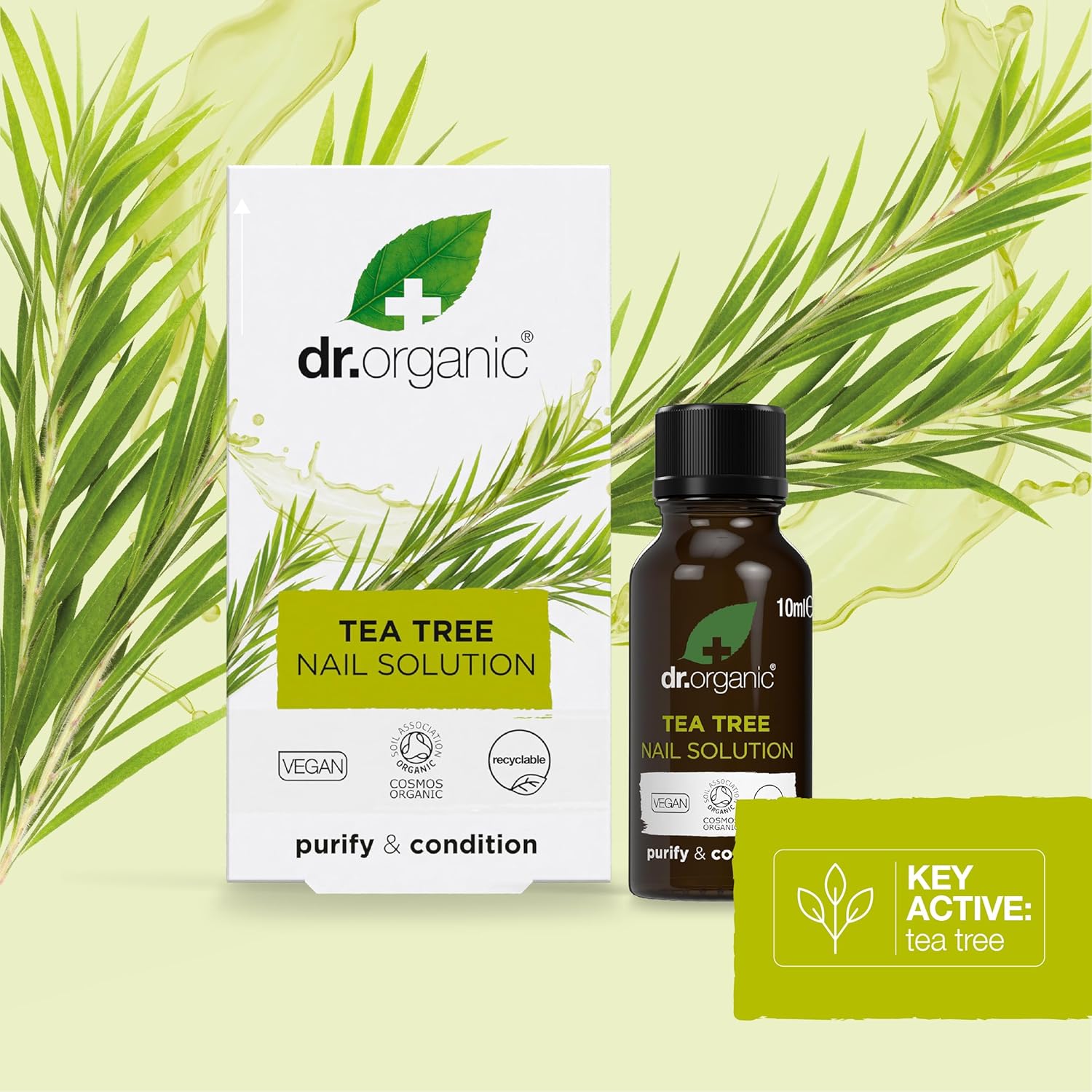 Dr Organic Bioactive Skincare Organic Tea Tree Nail Solution 10ml