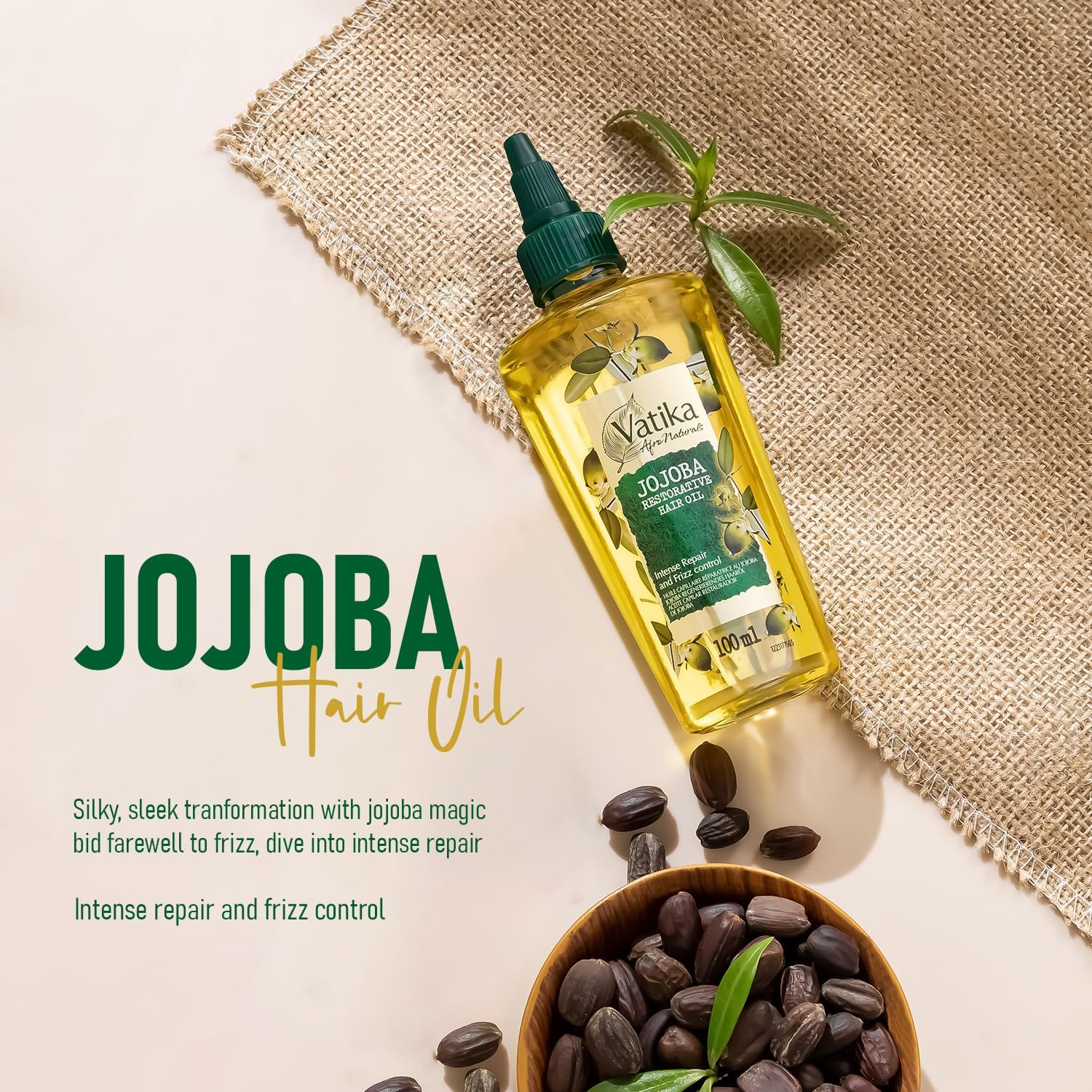 Dabur Vatika Afro Naturals Jojoba Restorative Hair Oil 100ml