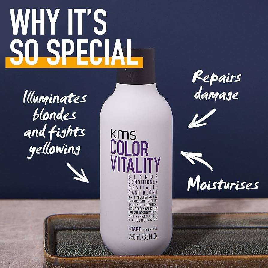KMS Color Vitality Blonde Conditioner New Pack 250ml / 75ml / 750ml