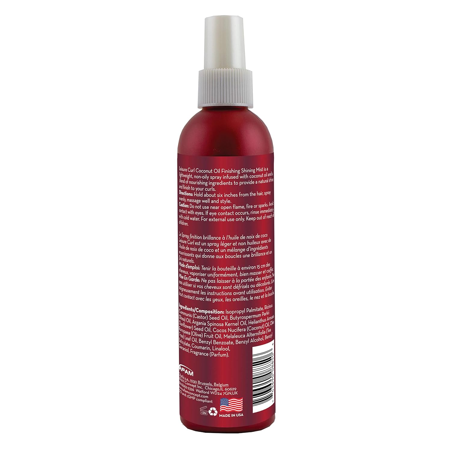 Leisure Curl Coconut Oil Finishing Shining Mist 237ml
