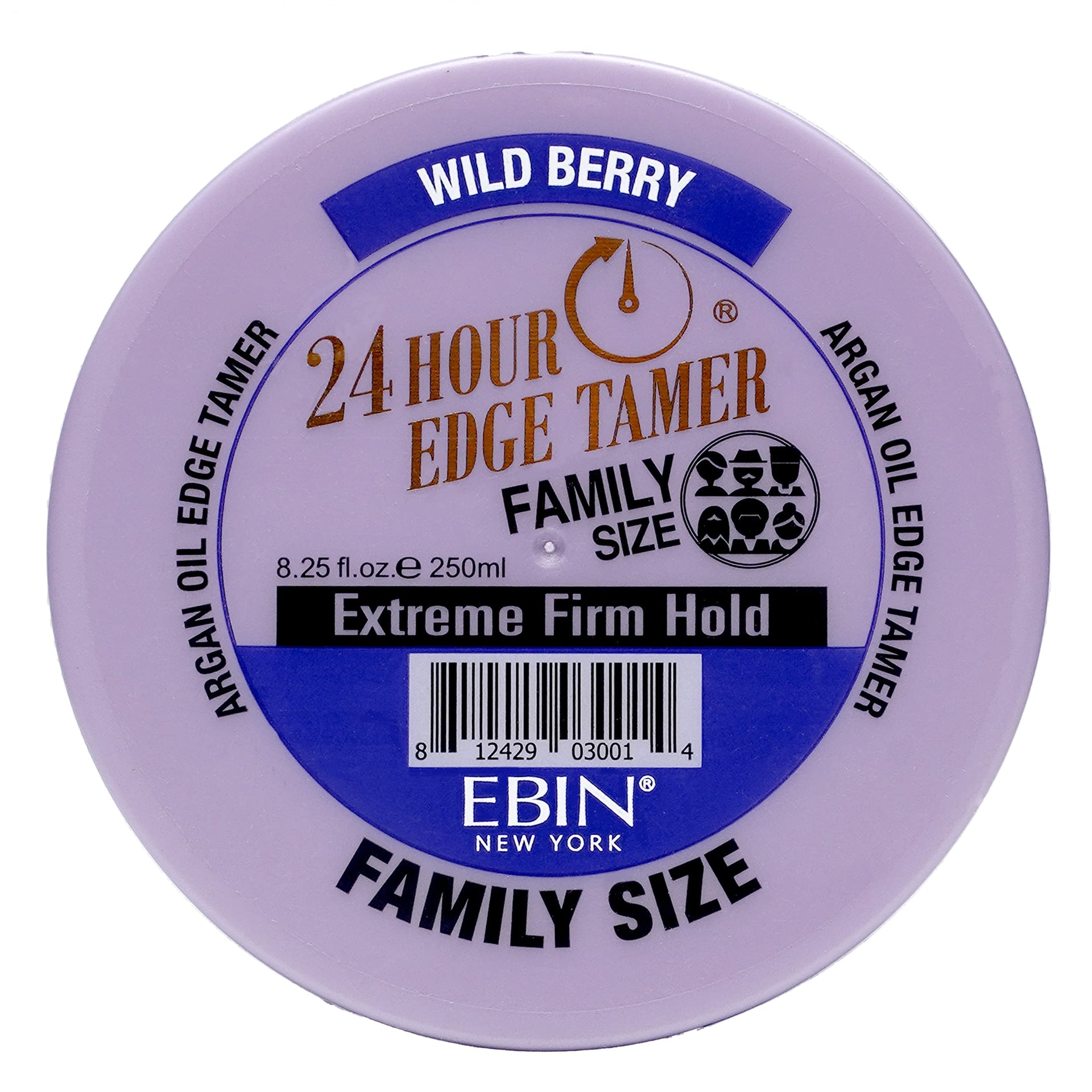 EBIN NewYork 24 Hour Wild Berry Extreme Firm Hold Edge Tamer 15ml, 80ml / 250ml