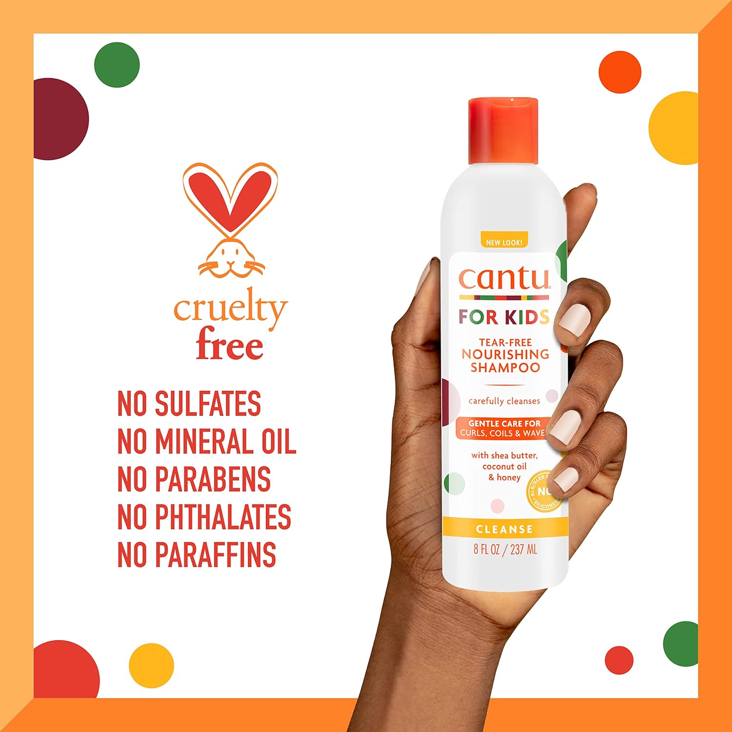 Cantu Care For Kids Tea Tree Nourishing Shampoo 237ml - Afro Hair Boutique