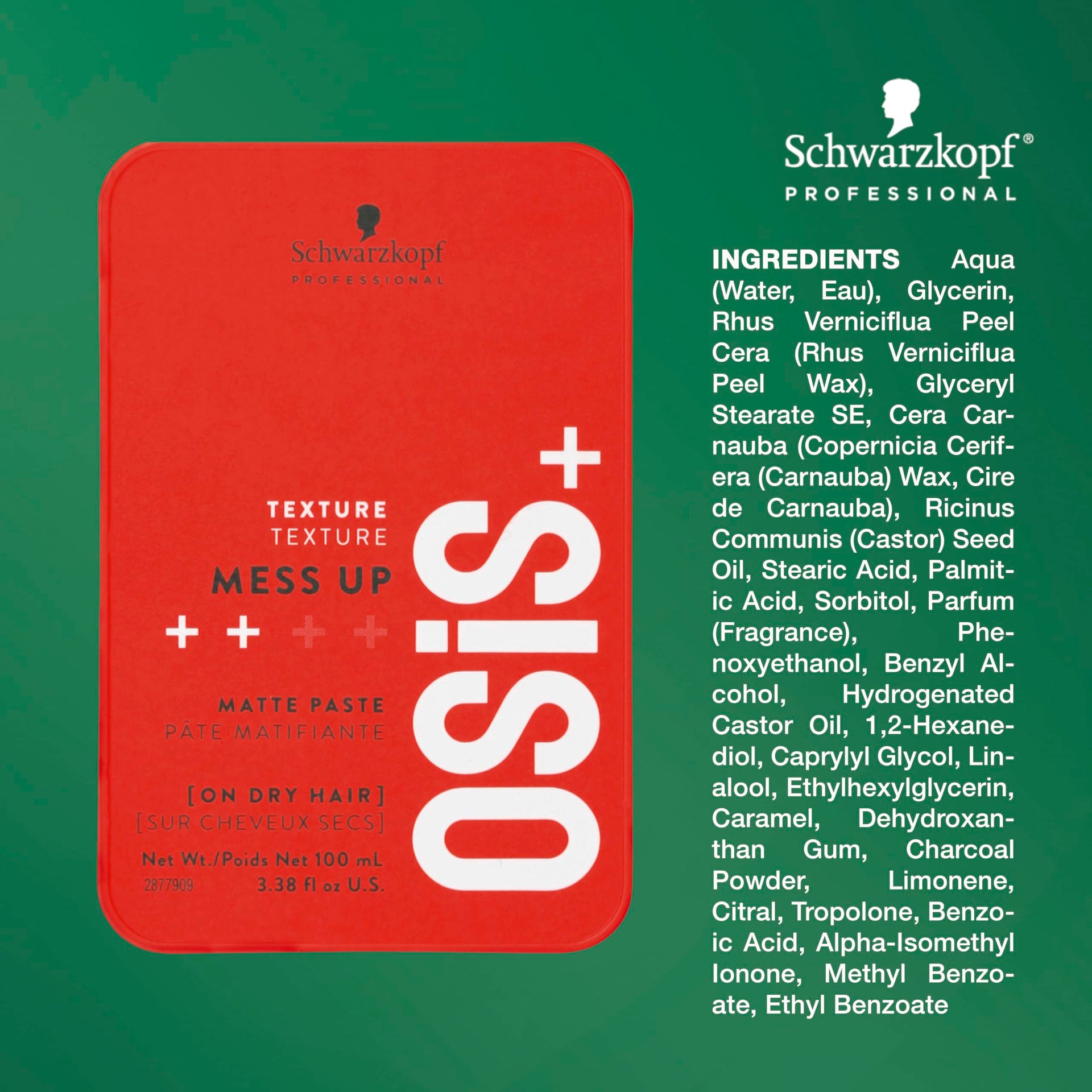 Schwarzkopf Osis Plus Mess Up Hair Texture Matt Gum - 100ml