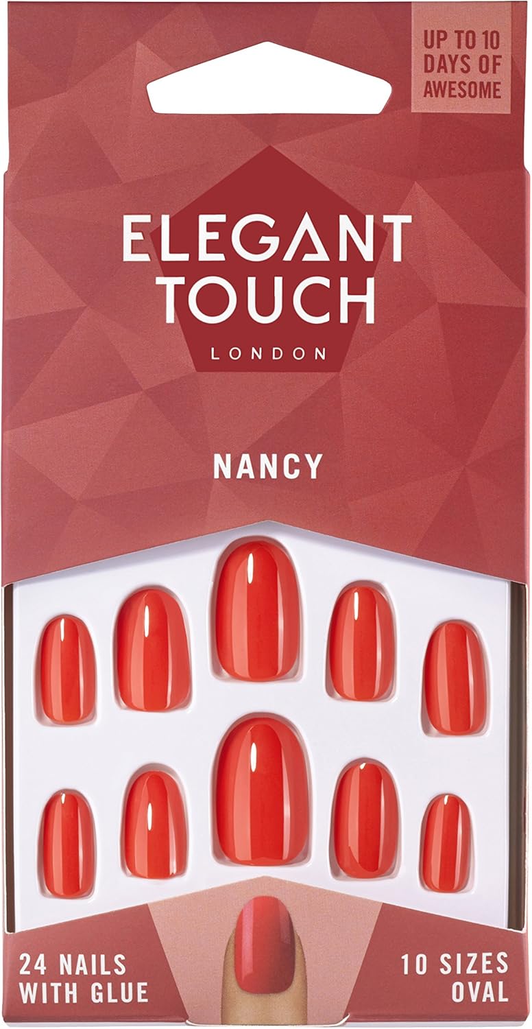 Elegant Touch Nancy Nail With Glue 24 Nails