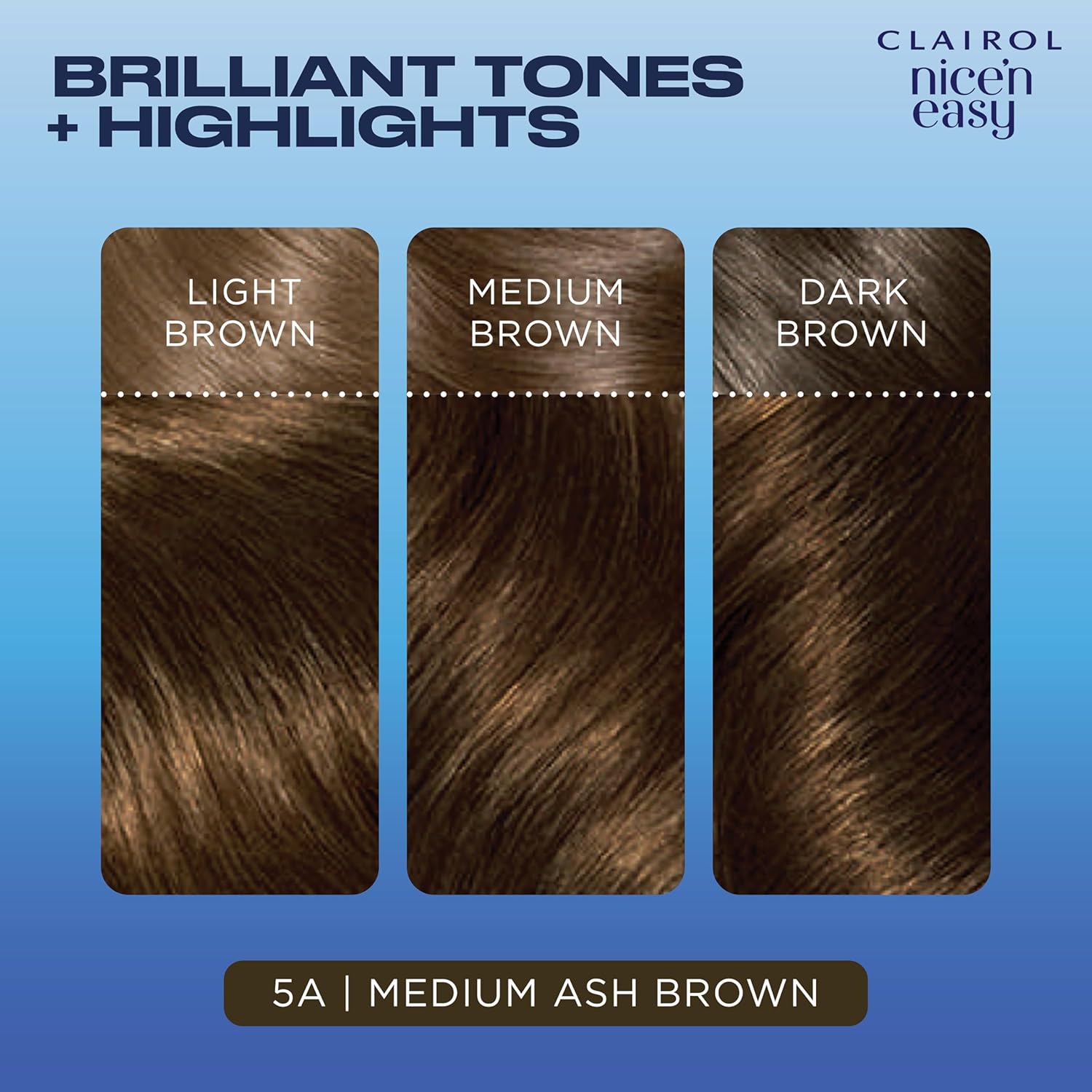 Clairol Nice N Easy Permanent Hair Color 5A Medium Ash Brown