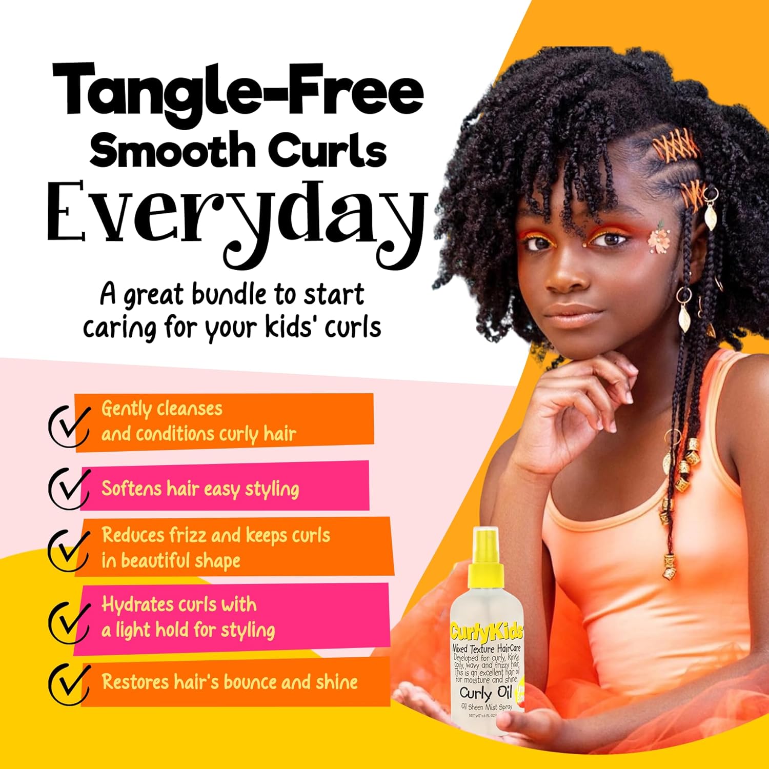 Advance Beauty Care Curly Kids Custard Bundle
