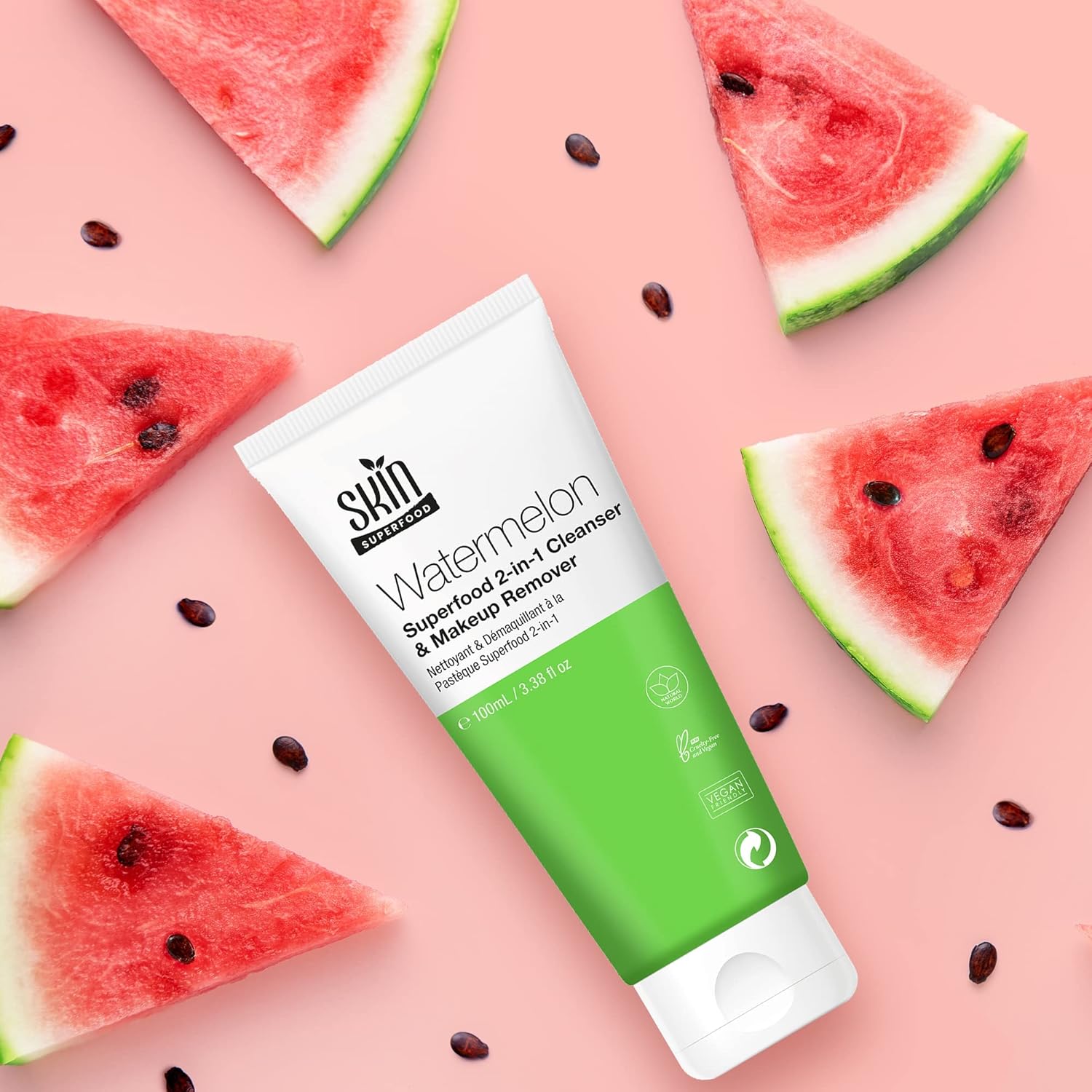 Skin Superfood Watermelon Superfood 2 In 1 Cleanser And Makeup Remover 100ml