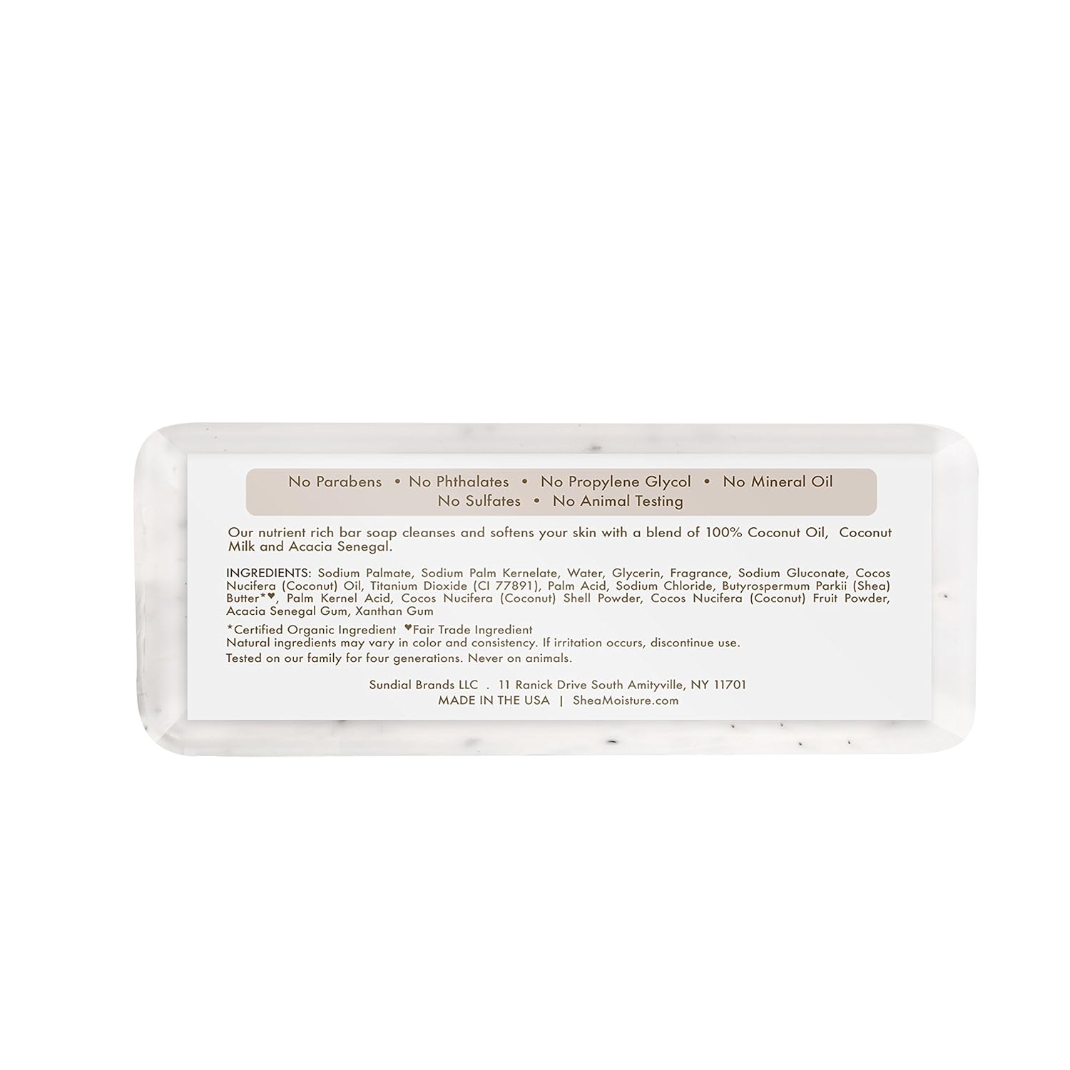 Shea Moisture Virgin Coconut Oil Shea Butter Soap 227g