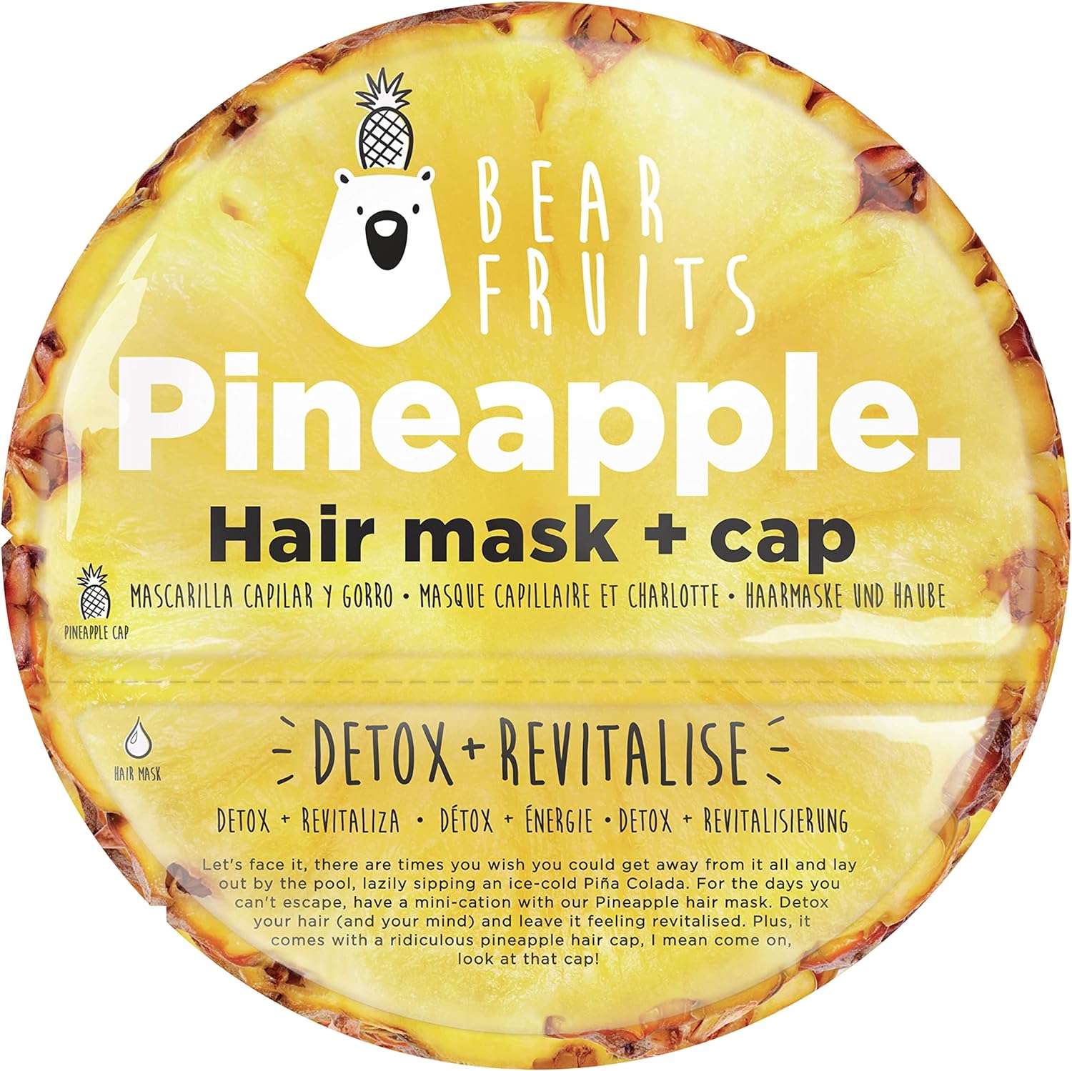 Bear Fruits Pineapple Hair Mask 20ml Plus Cap