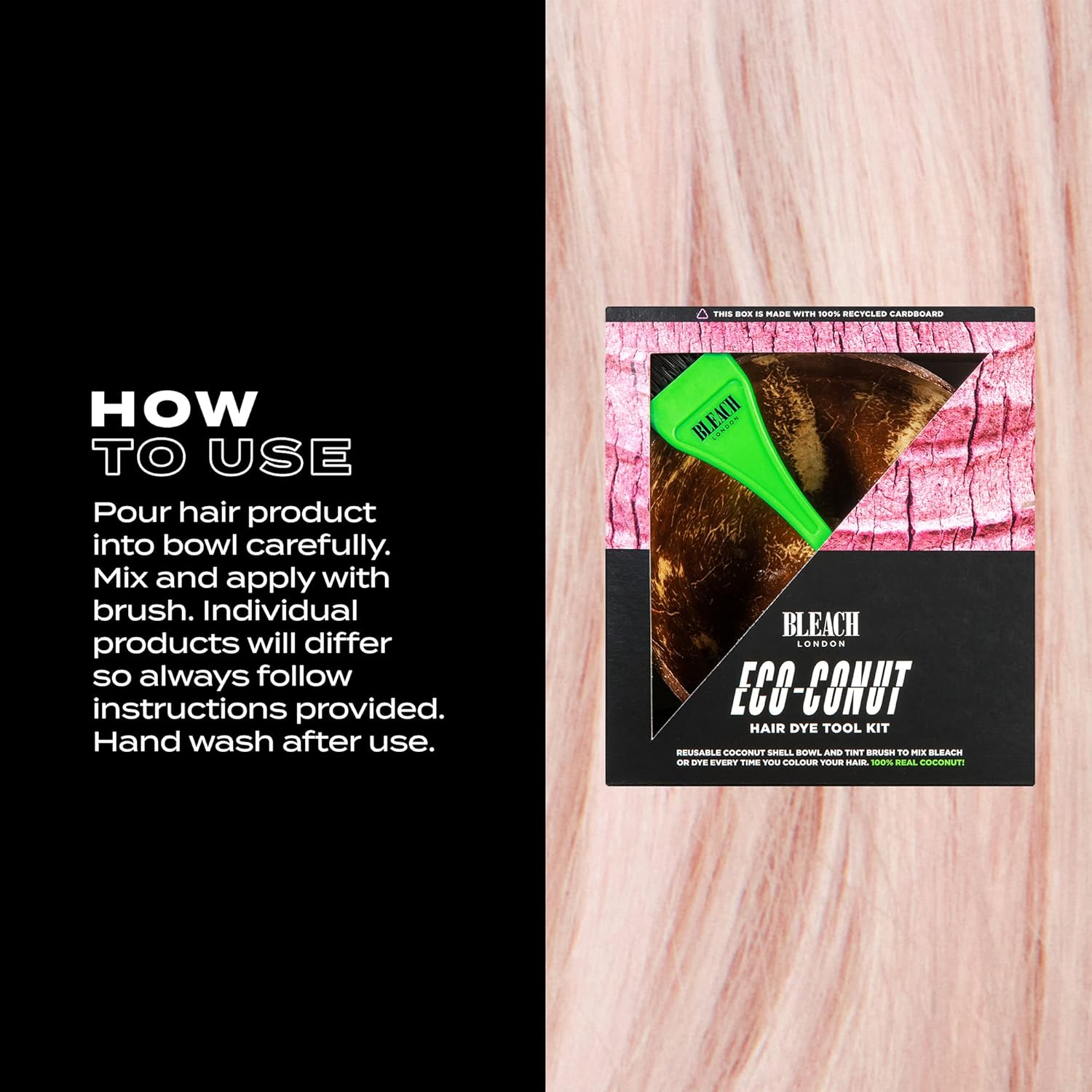 Bleach London Eco Conut Hair Dye Tool Kit