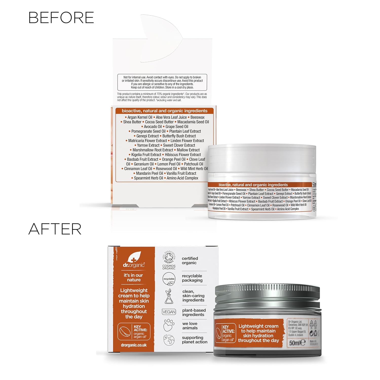 Dr Organic Bioactive Skincare Organic Moroccan Argan Oil Day Cream 50ml
