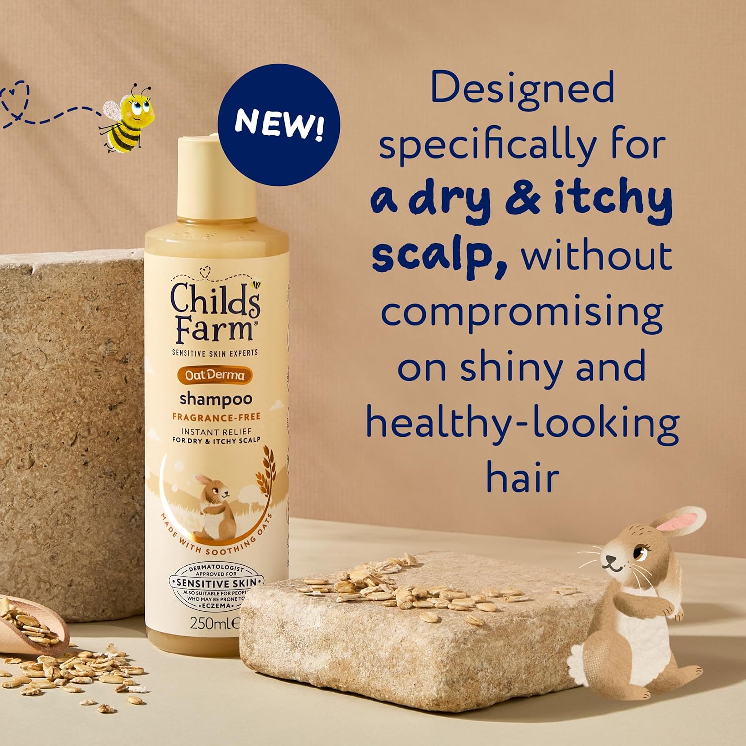 Childs Farm Oat Derma Hair Shampoo 250ml