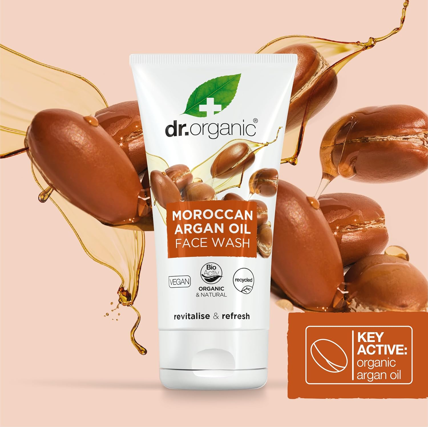 Dr Organic Bioactive Skincare Organic Moroccan Argan Oil Face Wash 150ml