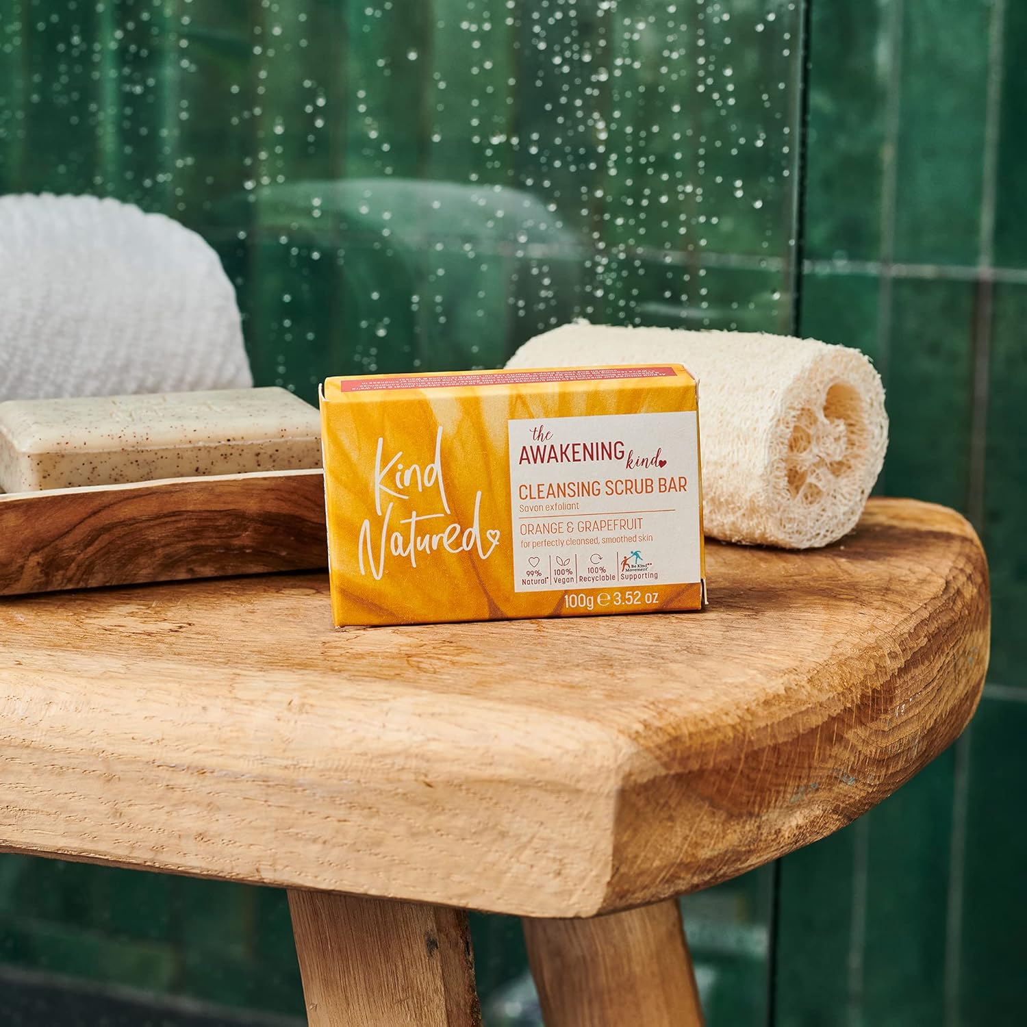 Kind Natured The Awakening Kind Orange Grapefruit Cleansing Scrub Bar 100g