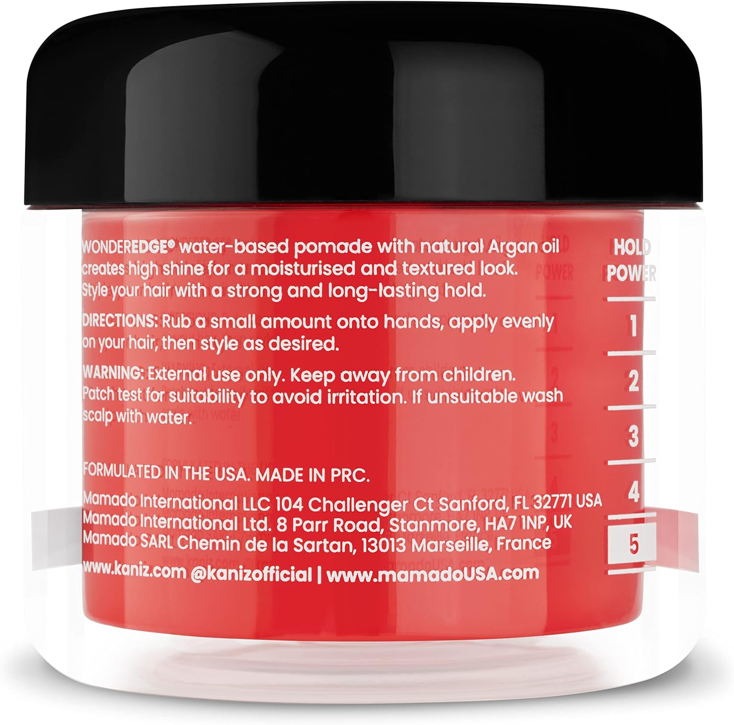 Kaniz Wonder Edge Strawberry Scent Strong Hold Water Based Pomade 120ml