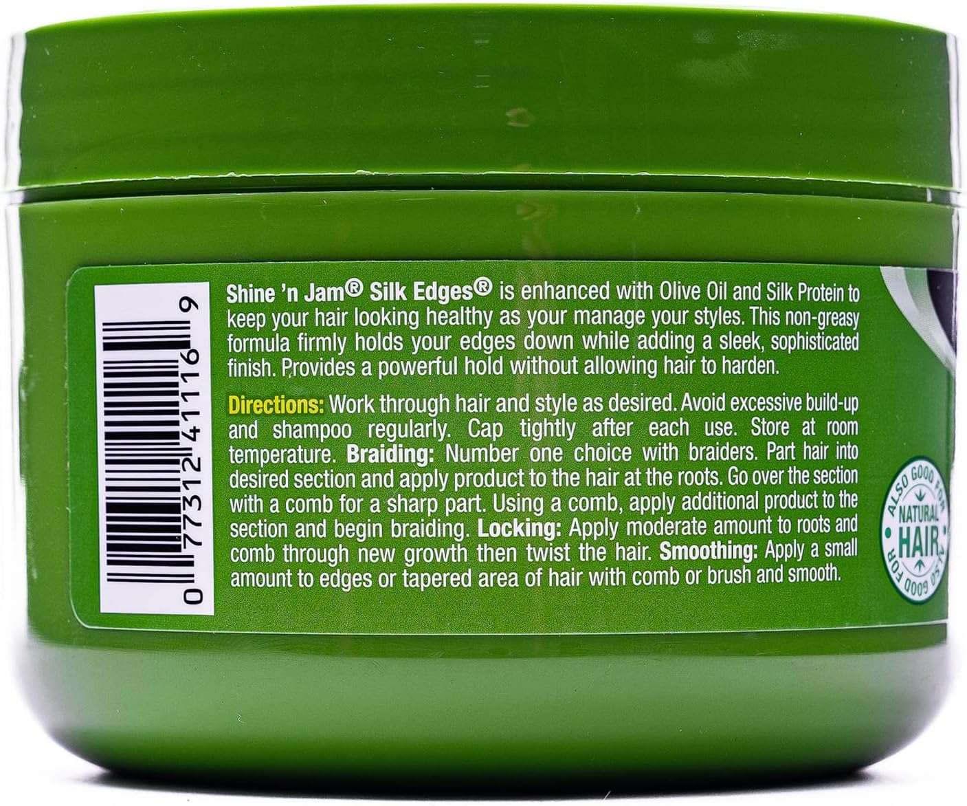 Ampro Shine N Jam Silk Edges With Olive Oil 227g
