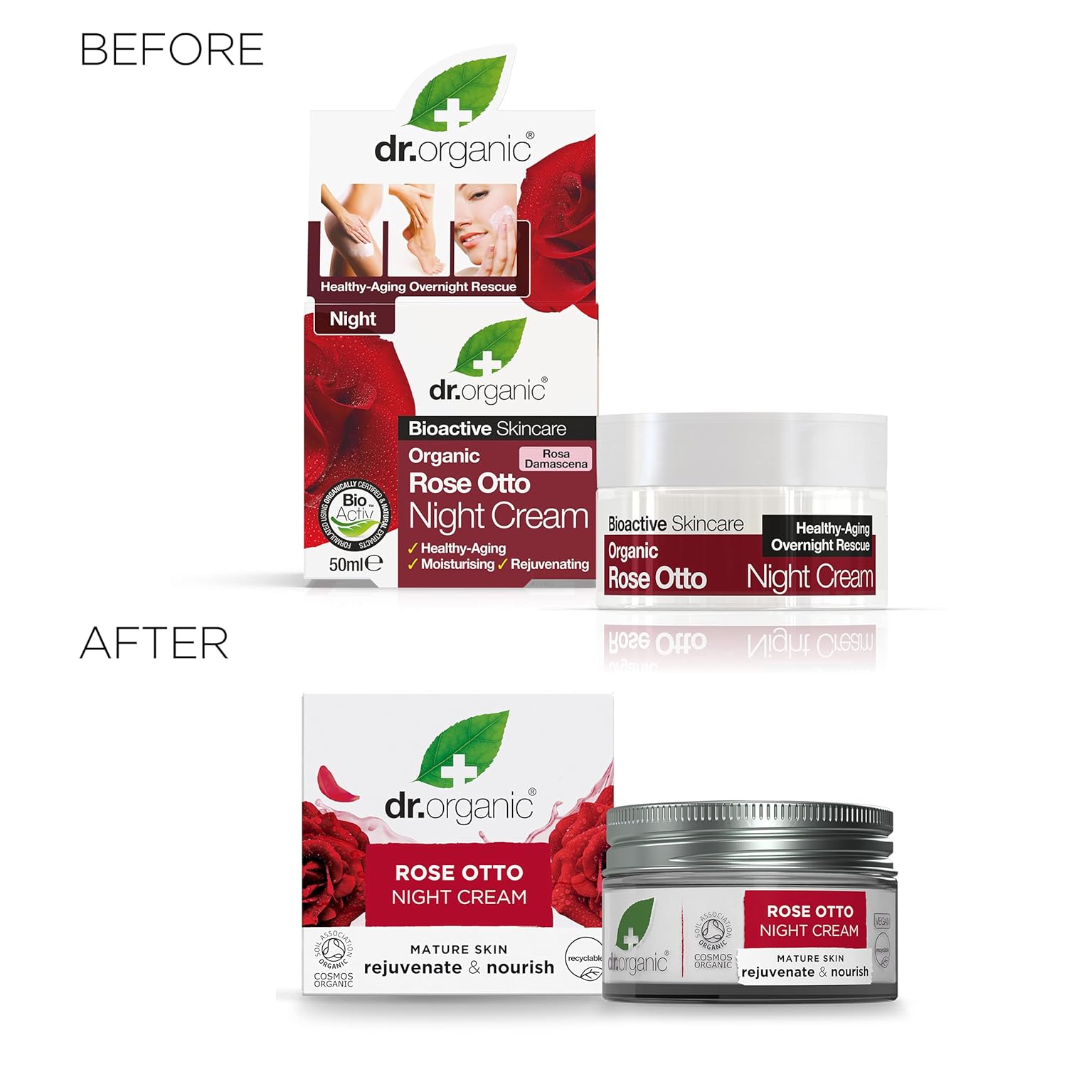 Dr Organic Bioactive Skincare Organic Rose Otto Night Cream 50ml